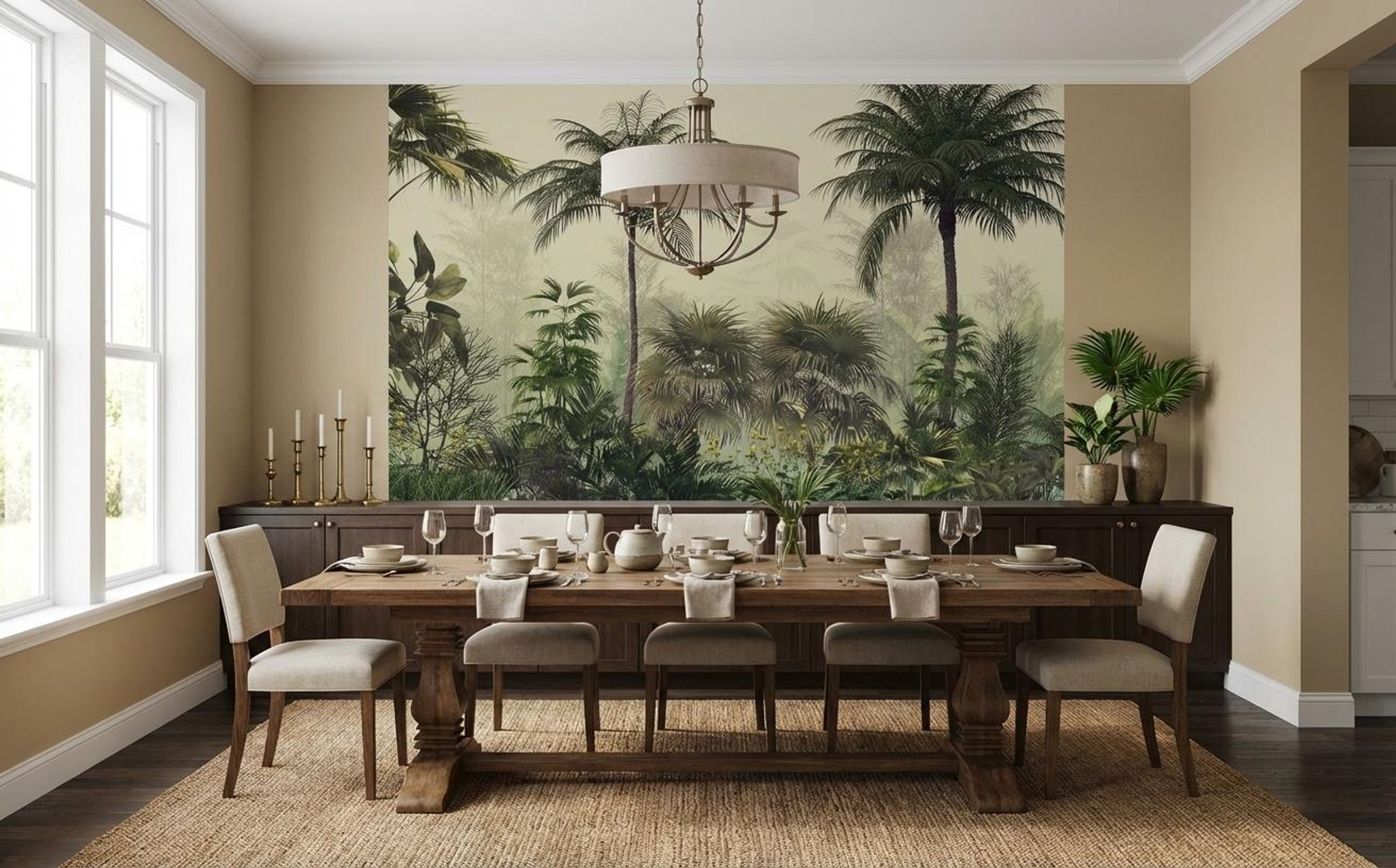 Tranquil Woods, Tropical Realm, Wallpaper, 54 sft