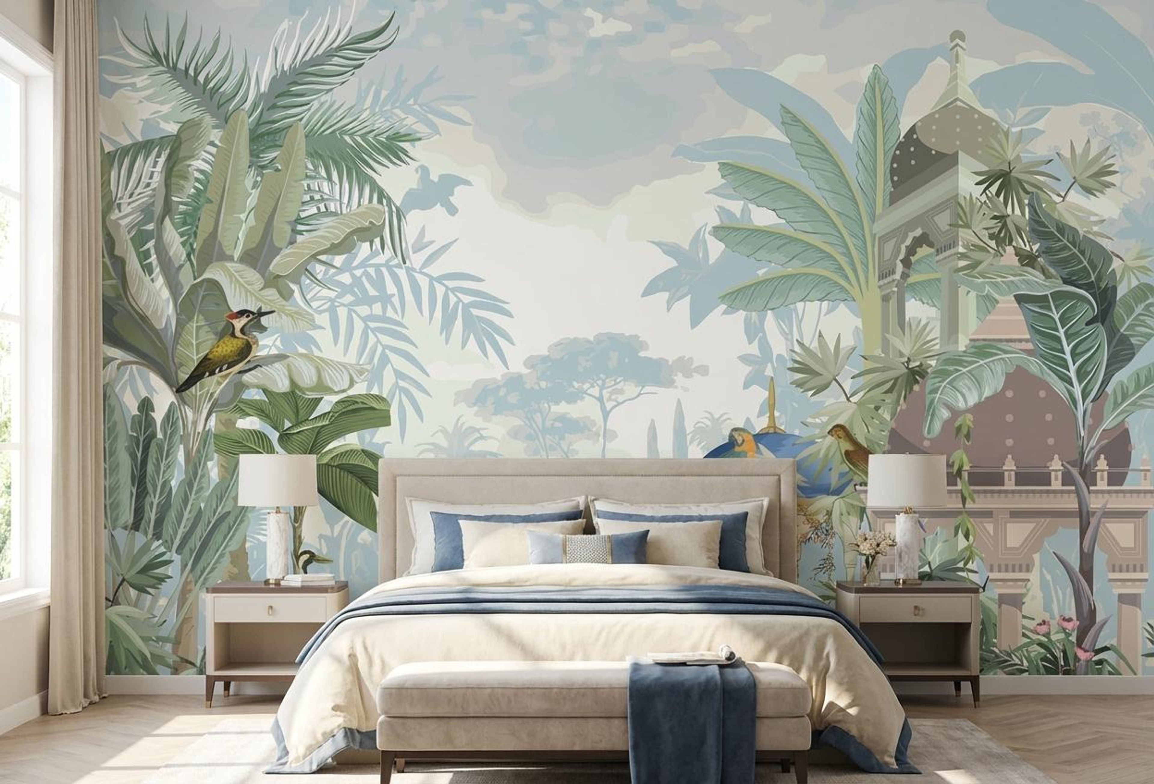 Tail of Colors, Tropical Realm, Wallpaper, 54 sft