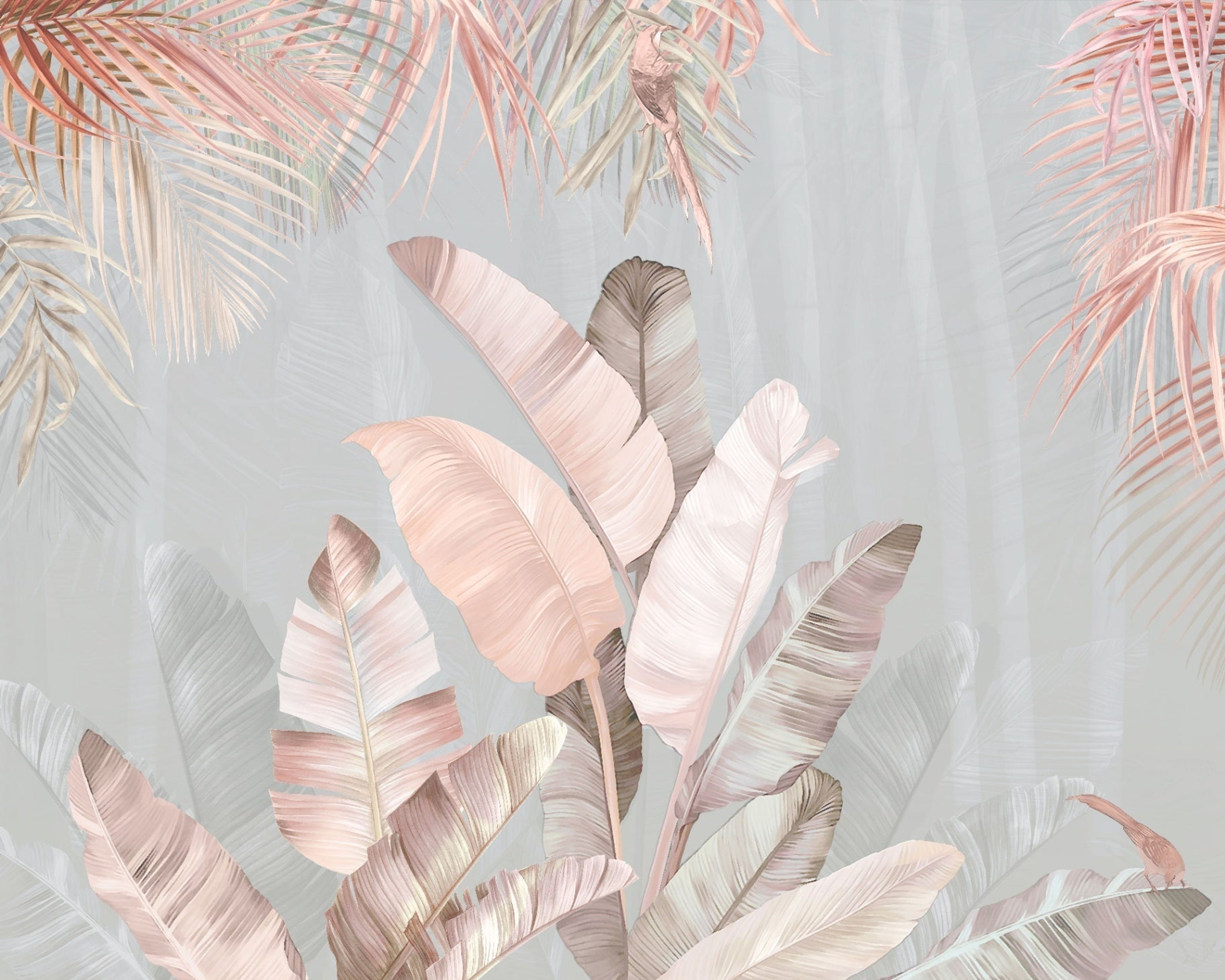 Feathered Dreams, Tropical Realm, Wallpaper, 54 sft