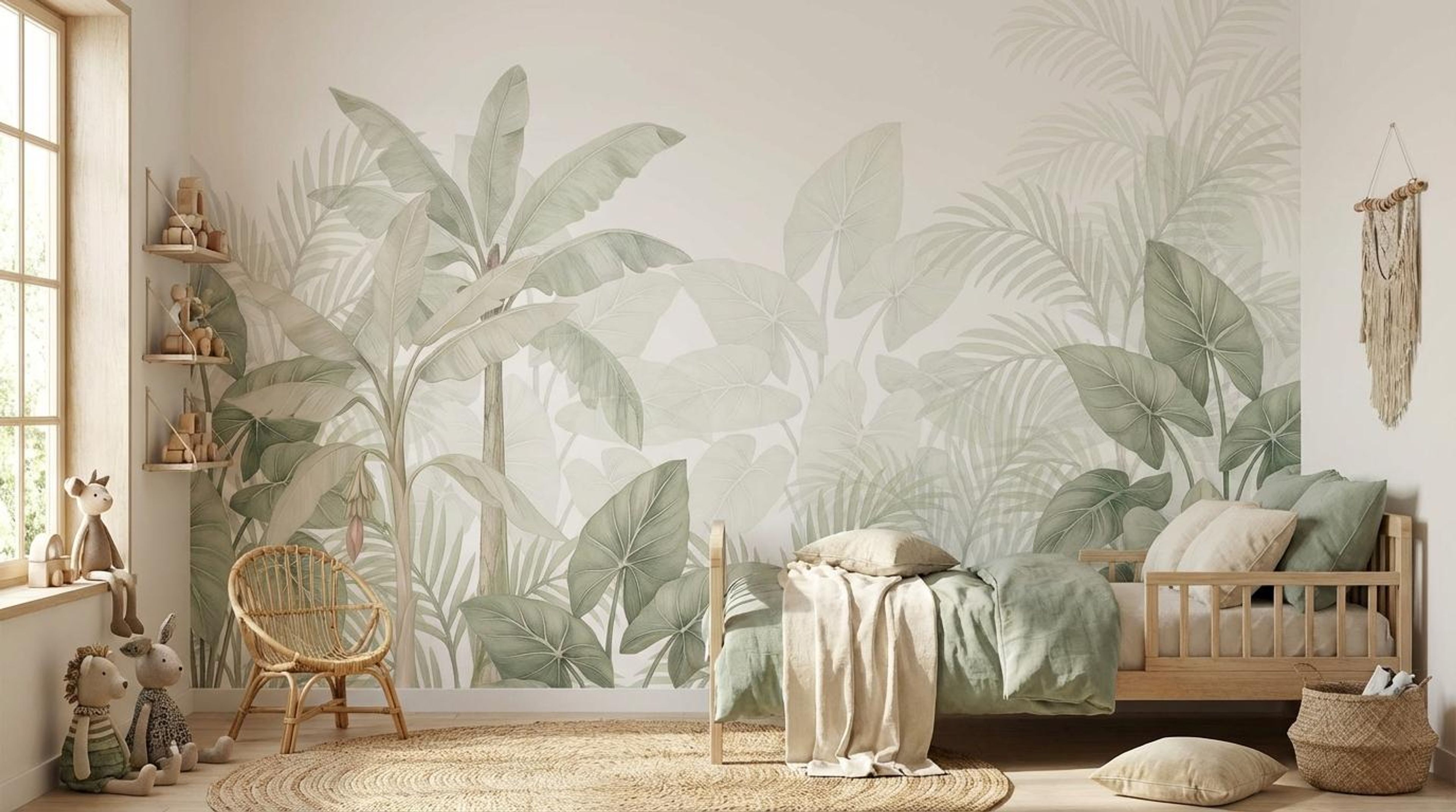 Blooming Tropics, Tropical Realm, Wallpaper, 54 sft