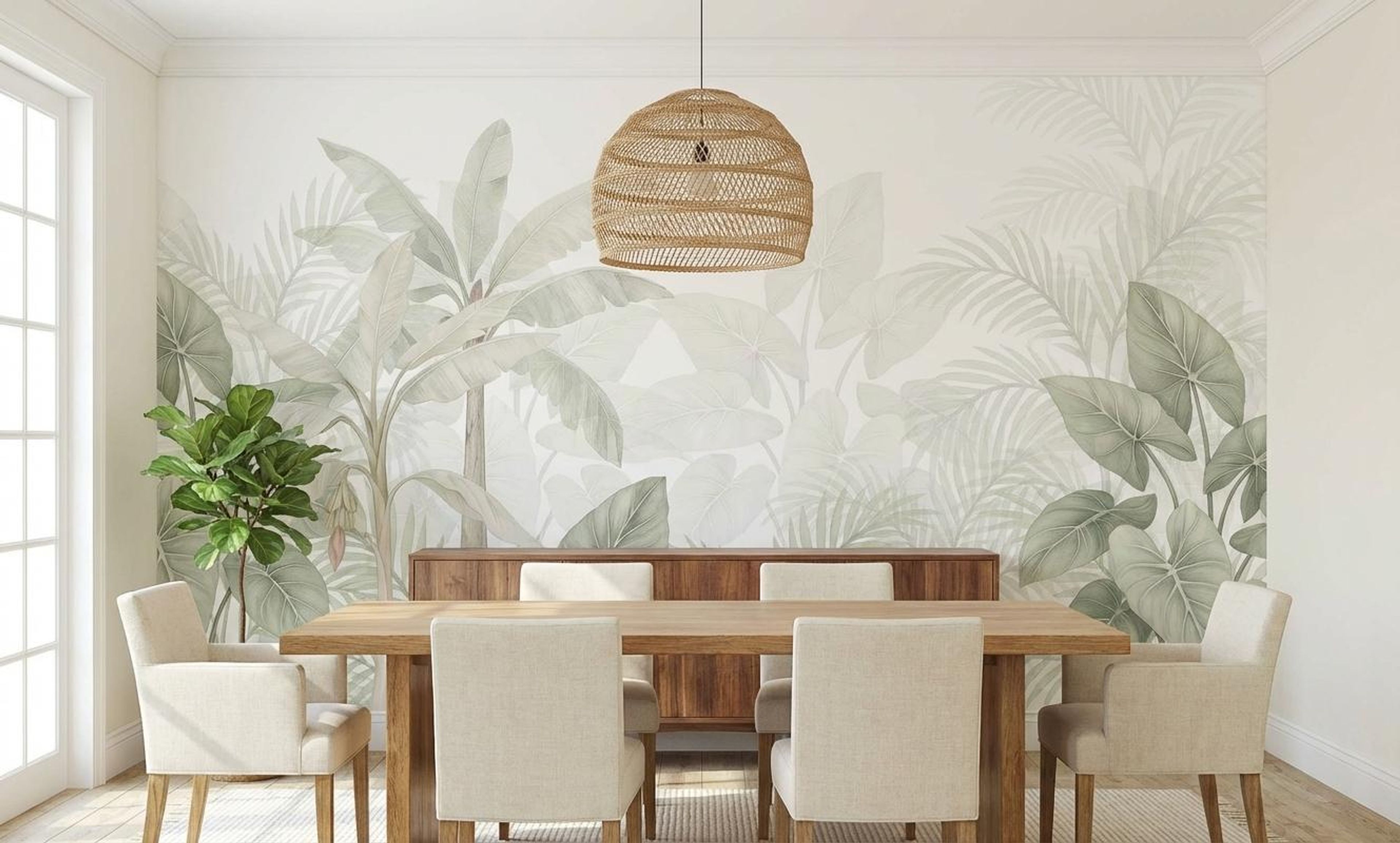 Blooming Tropics, Tropical Realm, Wallpaper, 54 sft