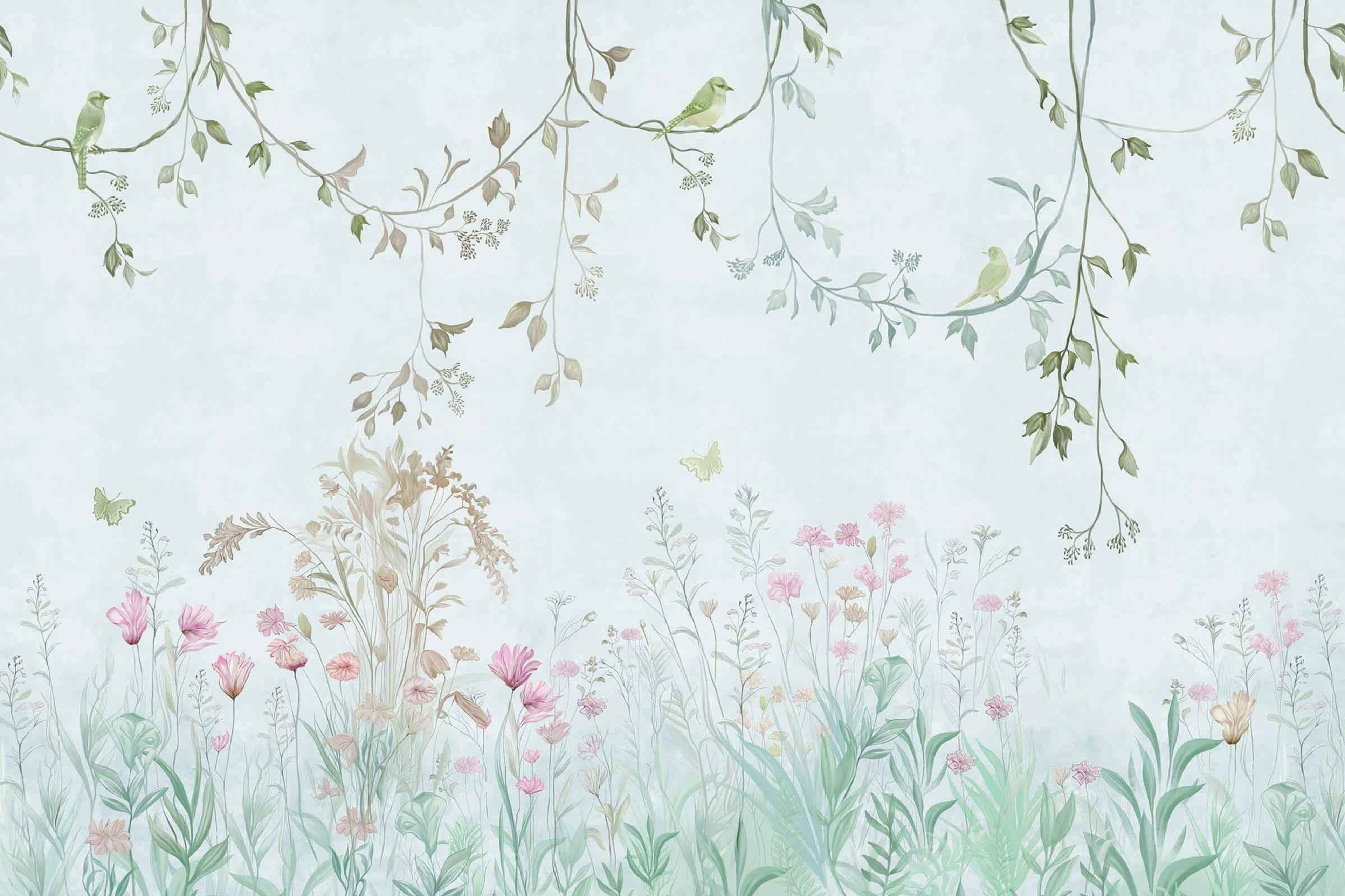 Serene Horizon, Tropical Realm, Wallpaper, 54 sft