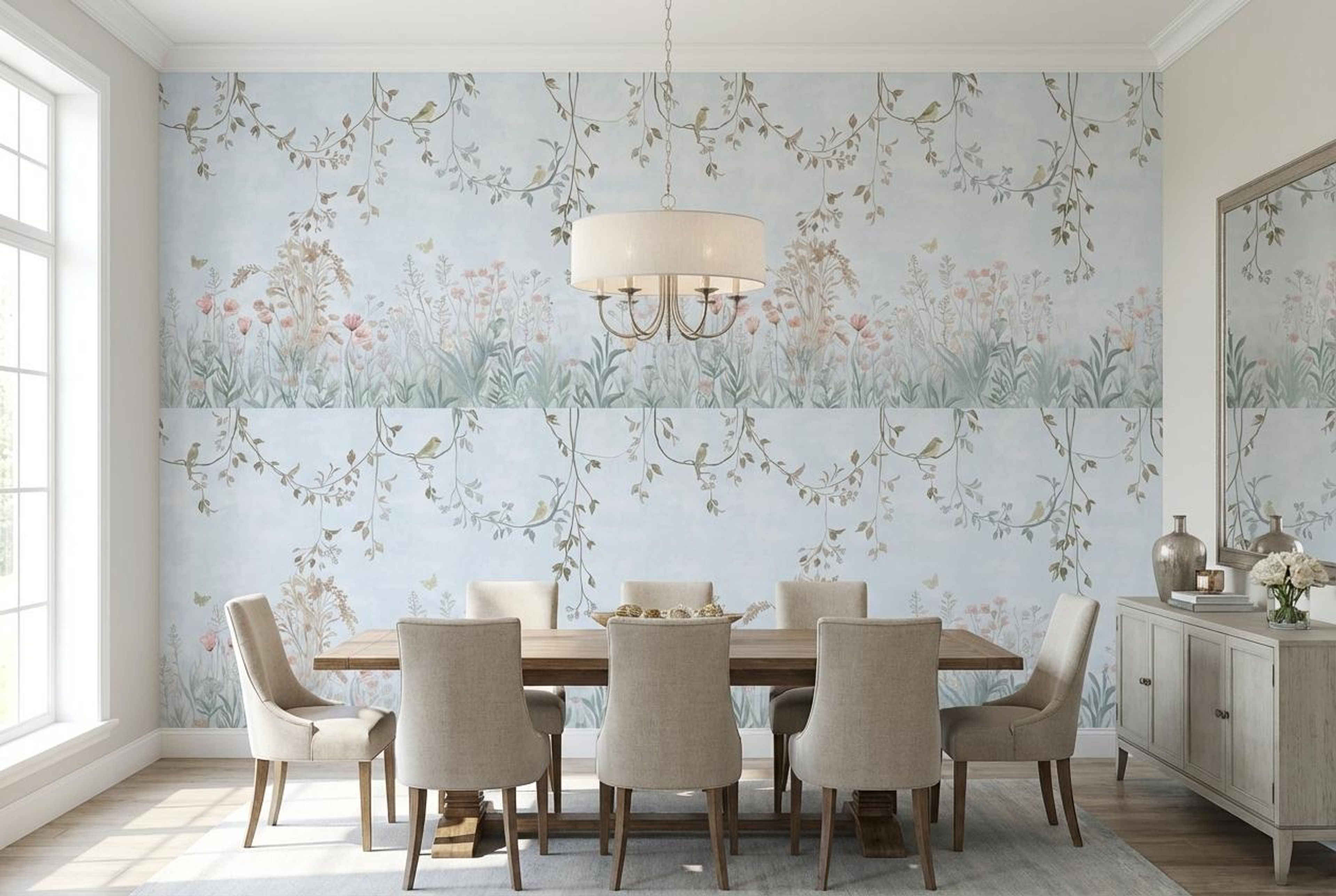 Serene Horizon, Tropical Realm, Wallpaper, 54 sft