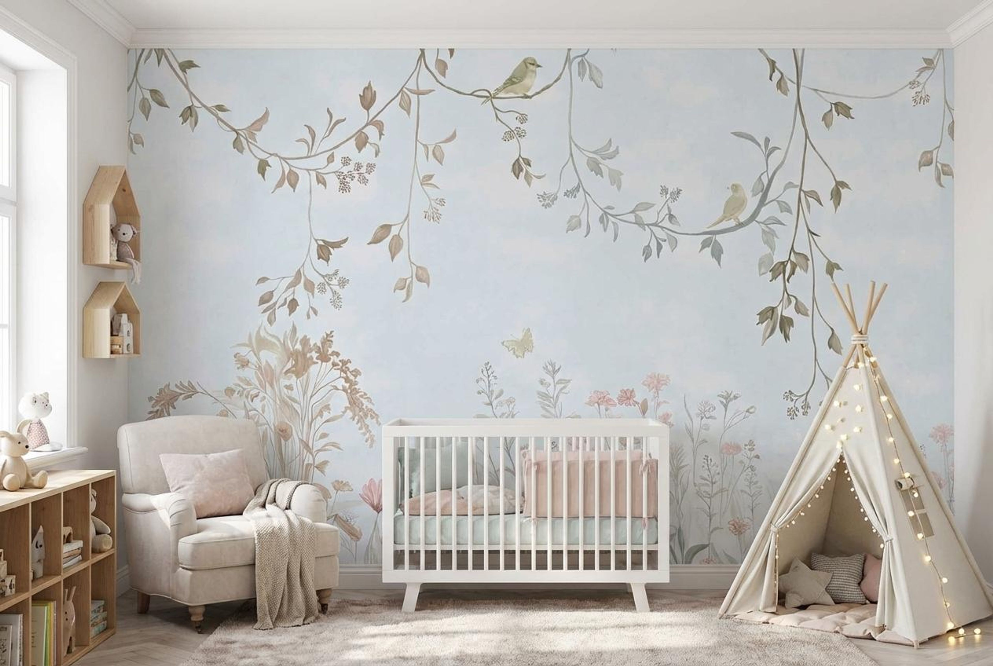 Serene Horizon, Tropical Realm, Wallpaper, 54 sft