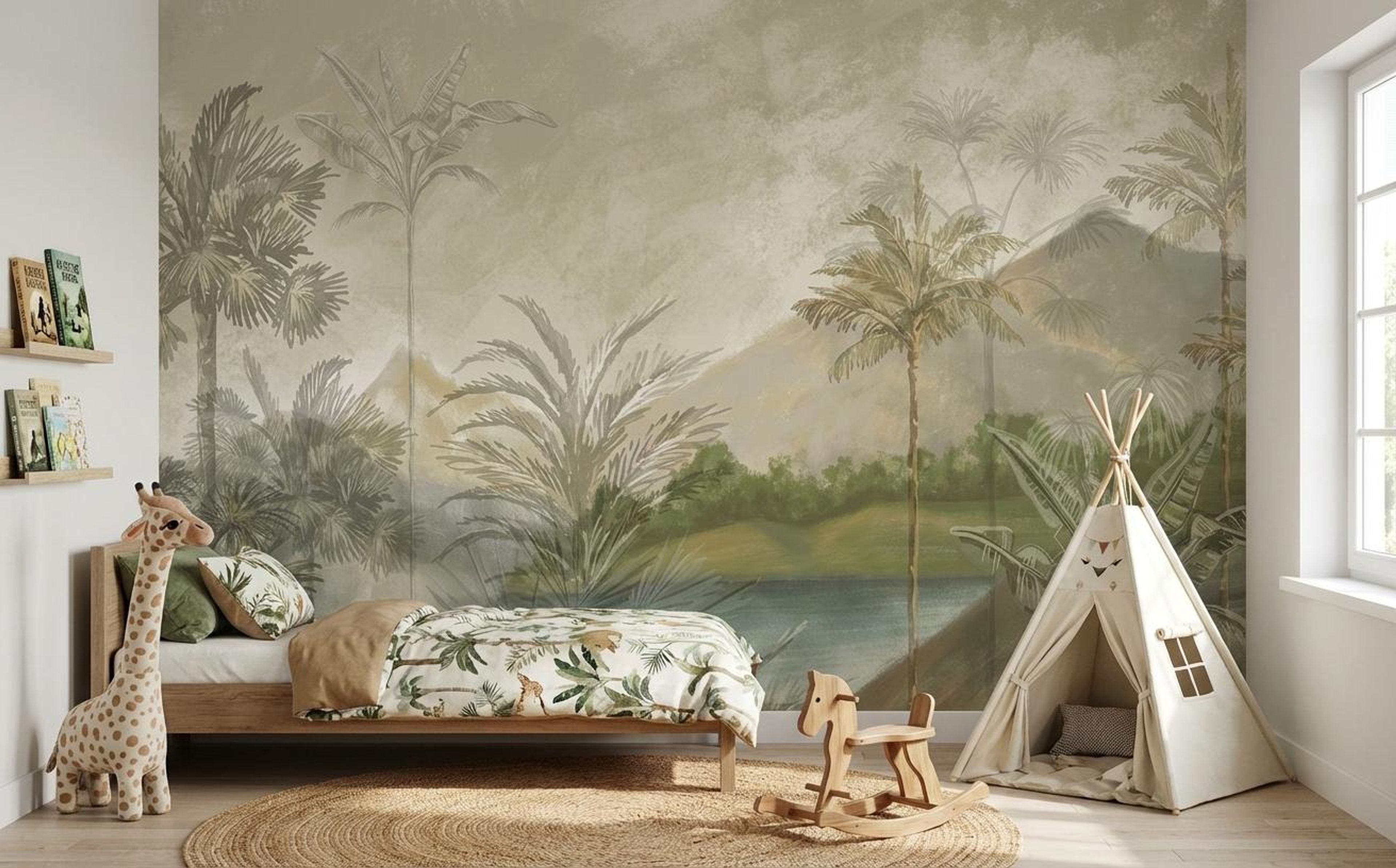 Sandy Shores, Scenic escape, Wallpaper, 54 sft