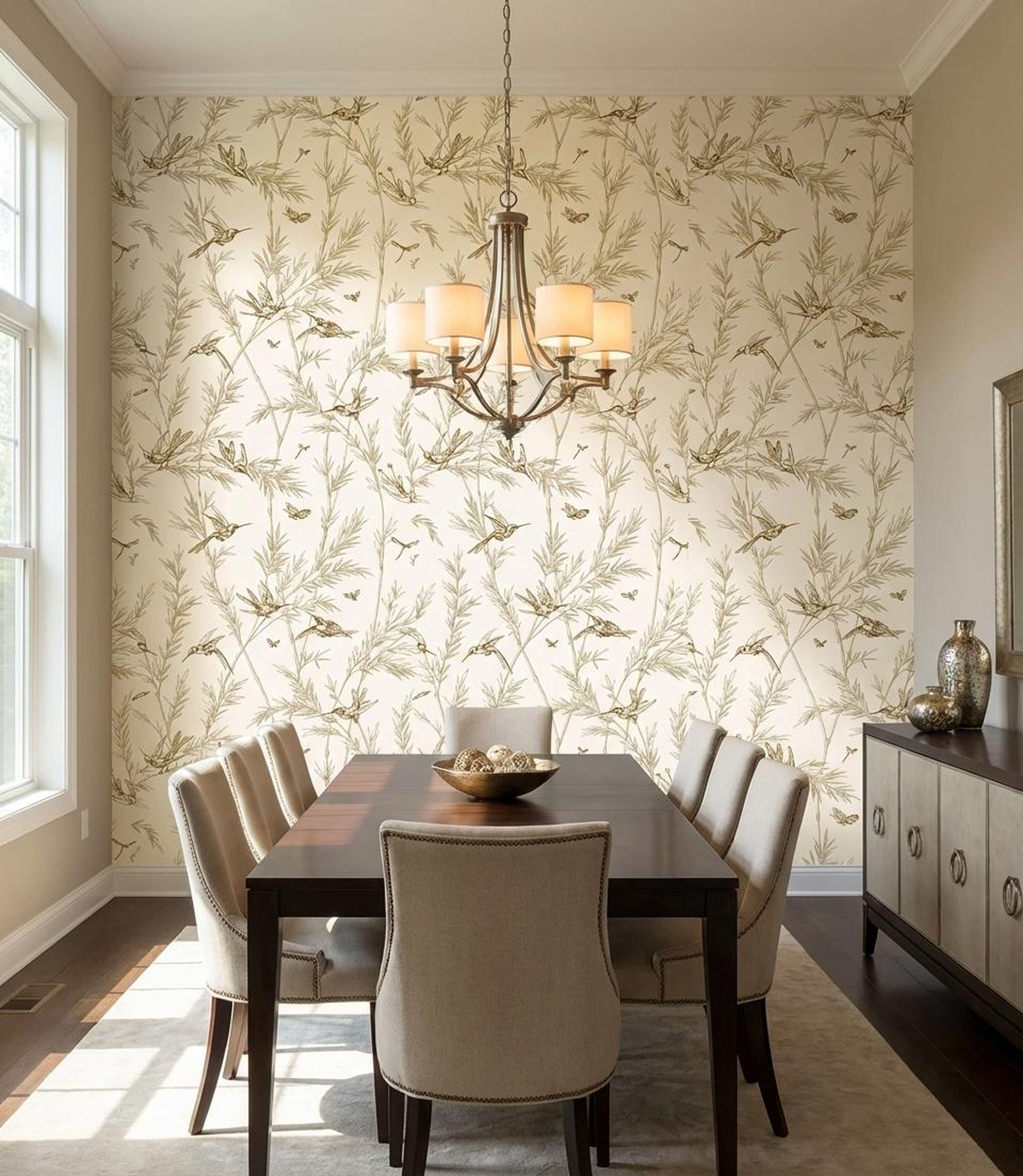 Tweet Retreat, Scenic escape, Wallpaper, 58 sft