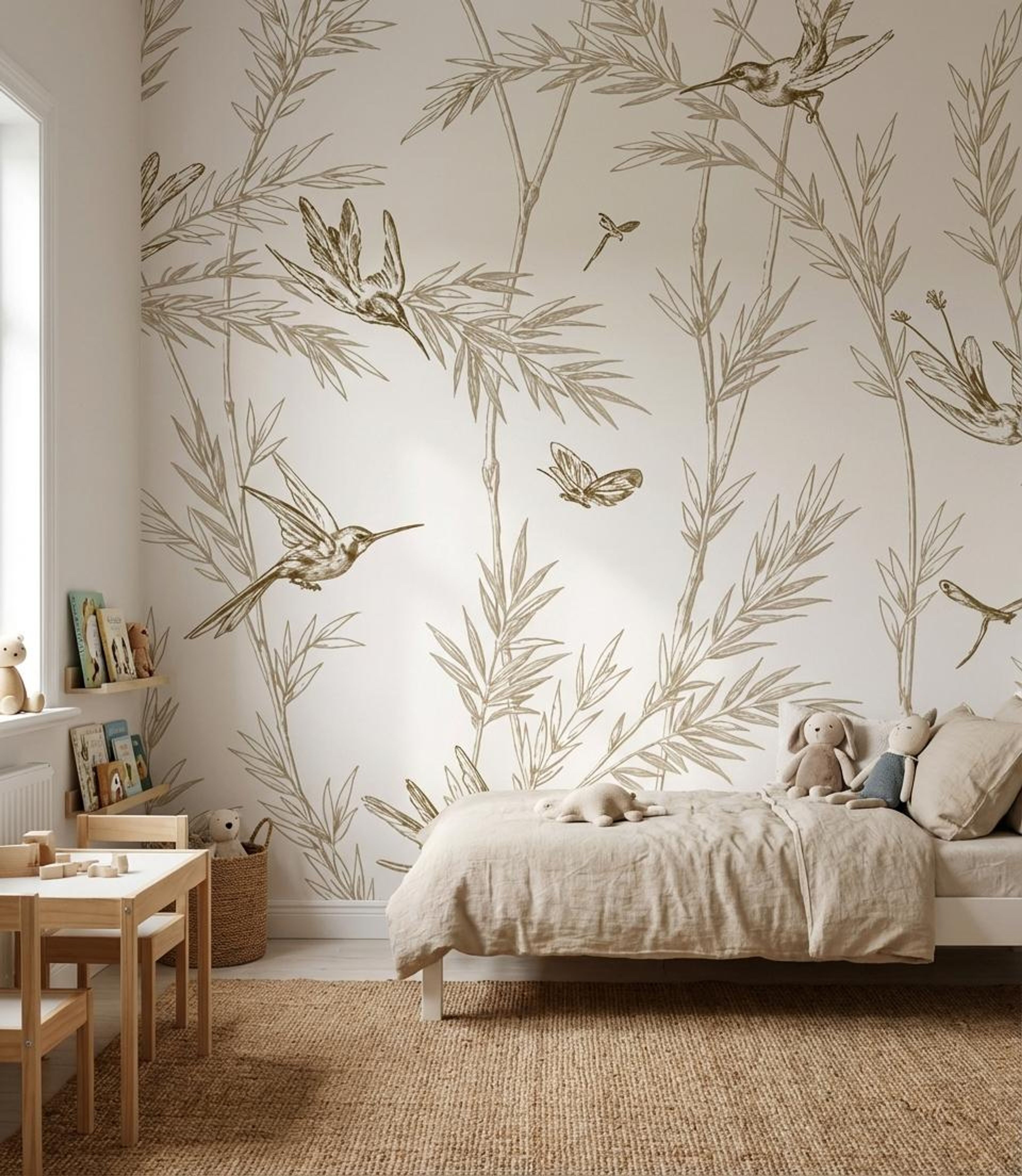 Tweet Retreat, Scenic escape, Wallpaper, 58 sft