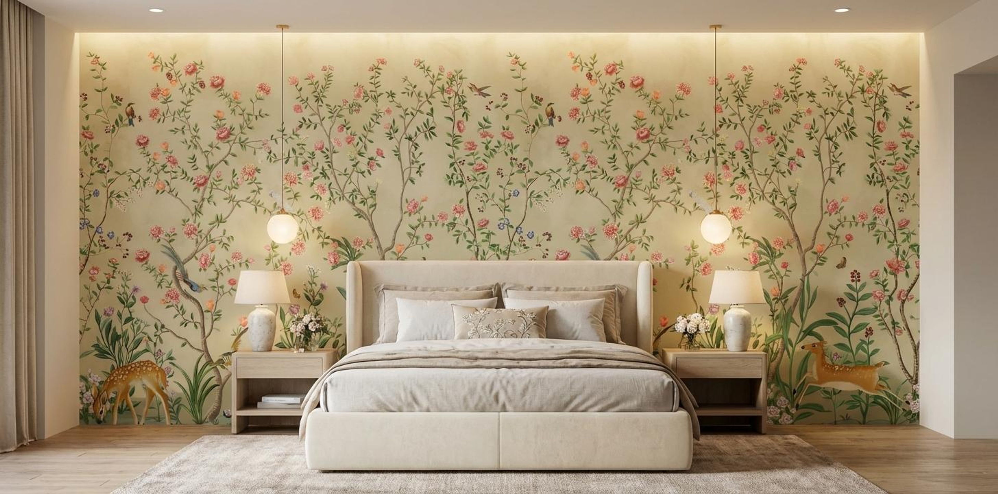 Forest of Colorful Dreams, Scenic escape, Wallpaper, 54 sft