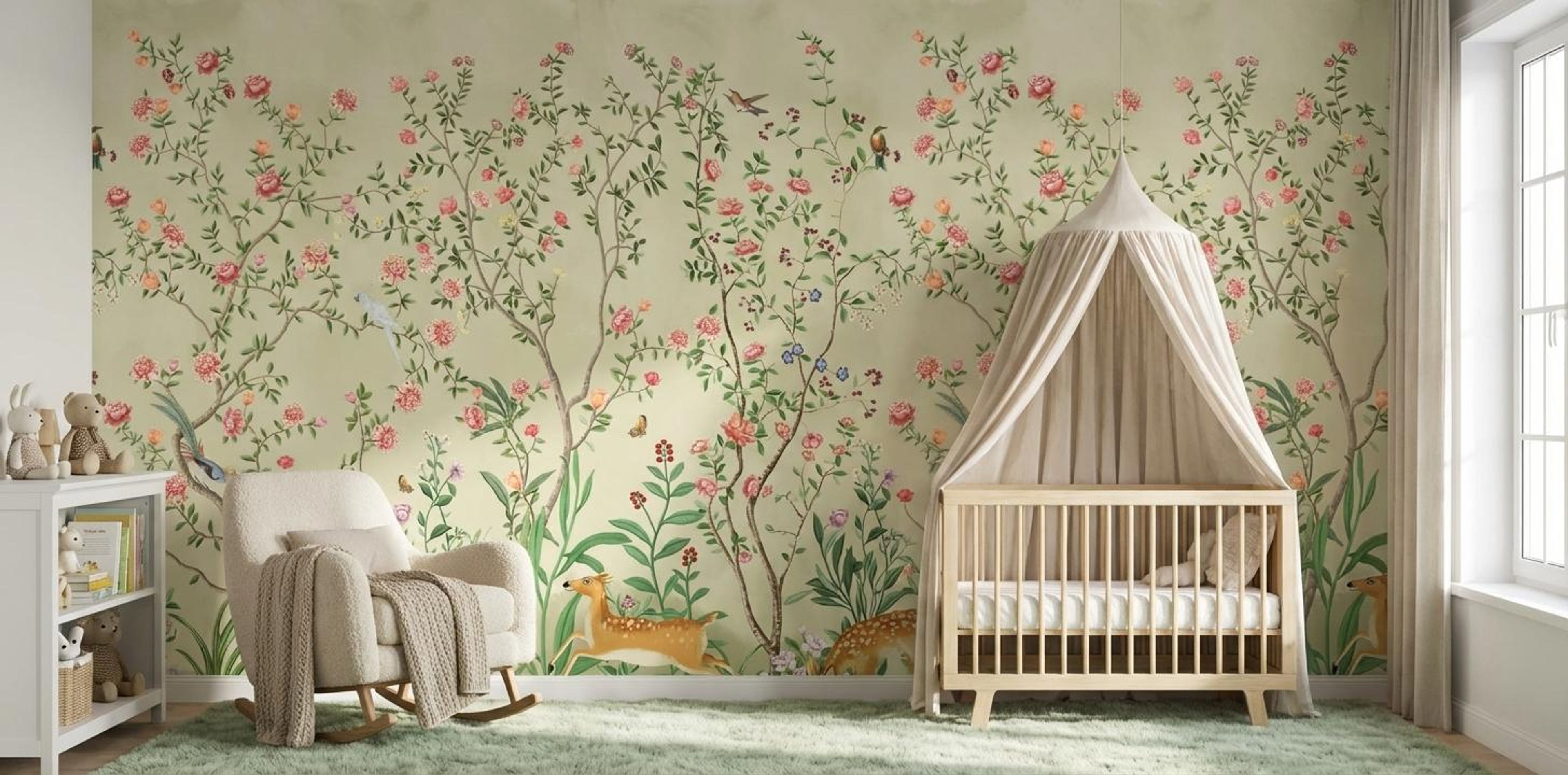 Forest of Colorful Dreams, Scenic escape, Wallpaper, 54 sft