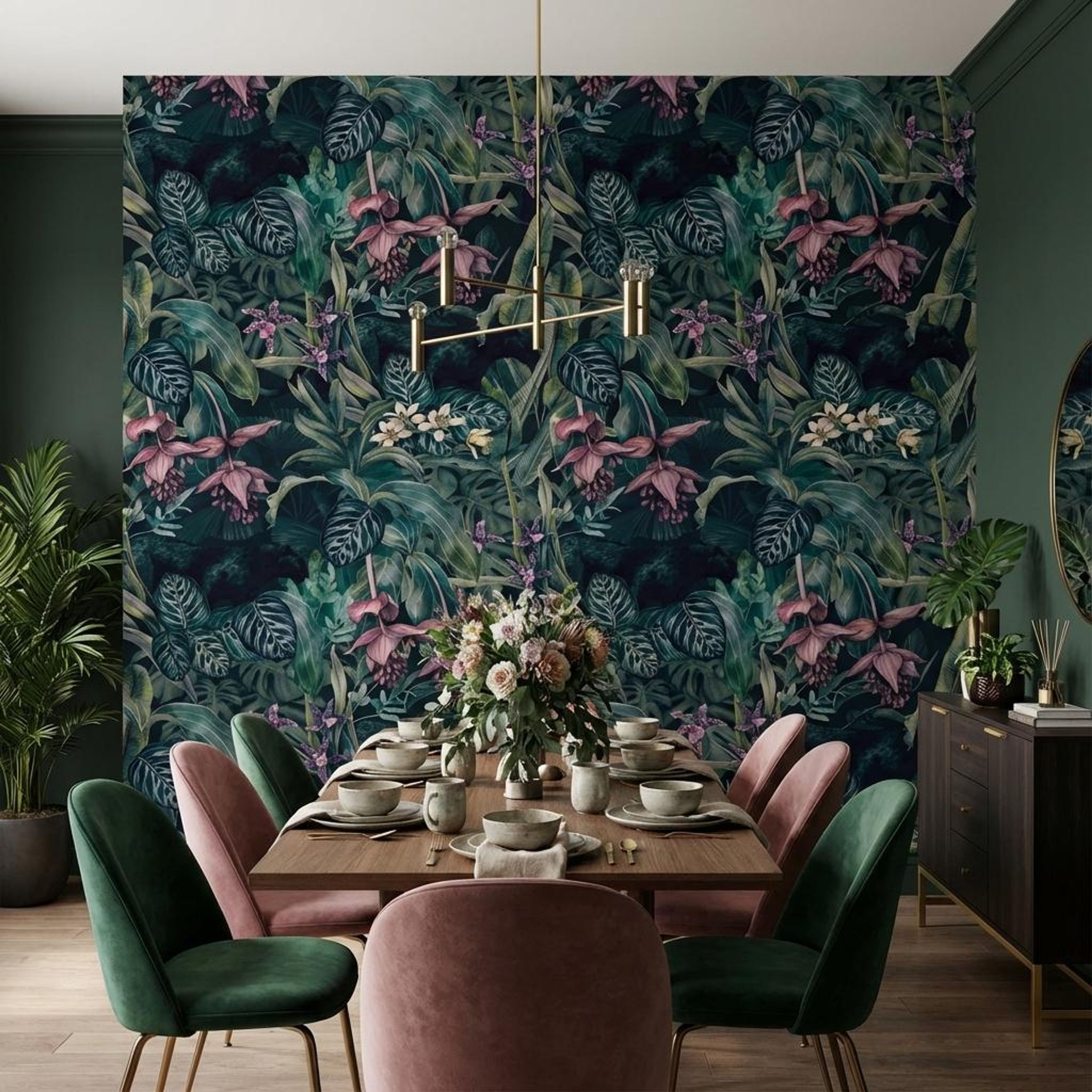 Sprout of Colors Green, Nature’s Haven, Wallpaper, 54 sft