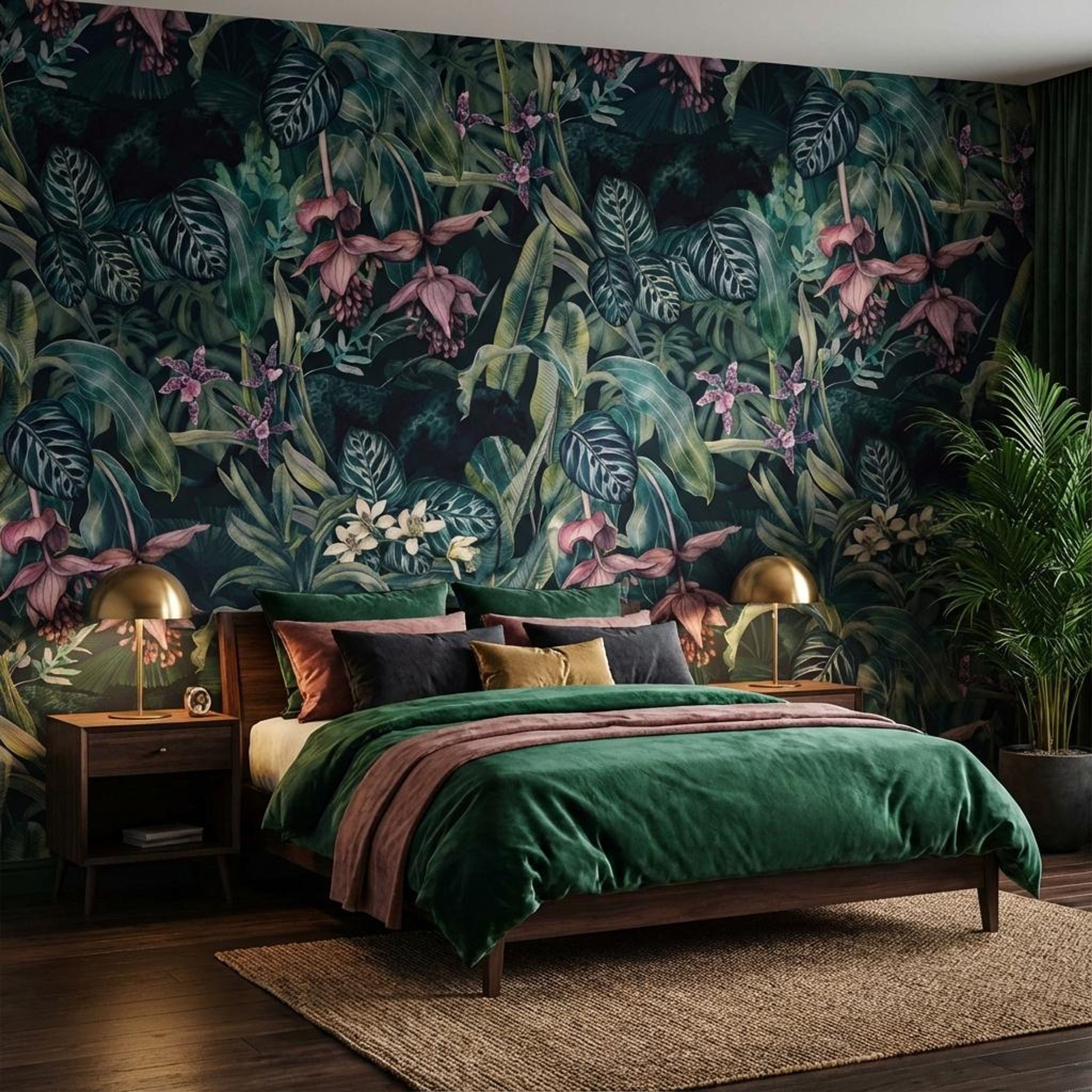 Sprout of Colors Green, Nature’s Haven, Wallpaper, 54 sft