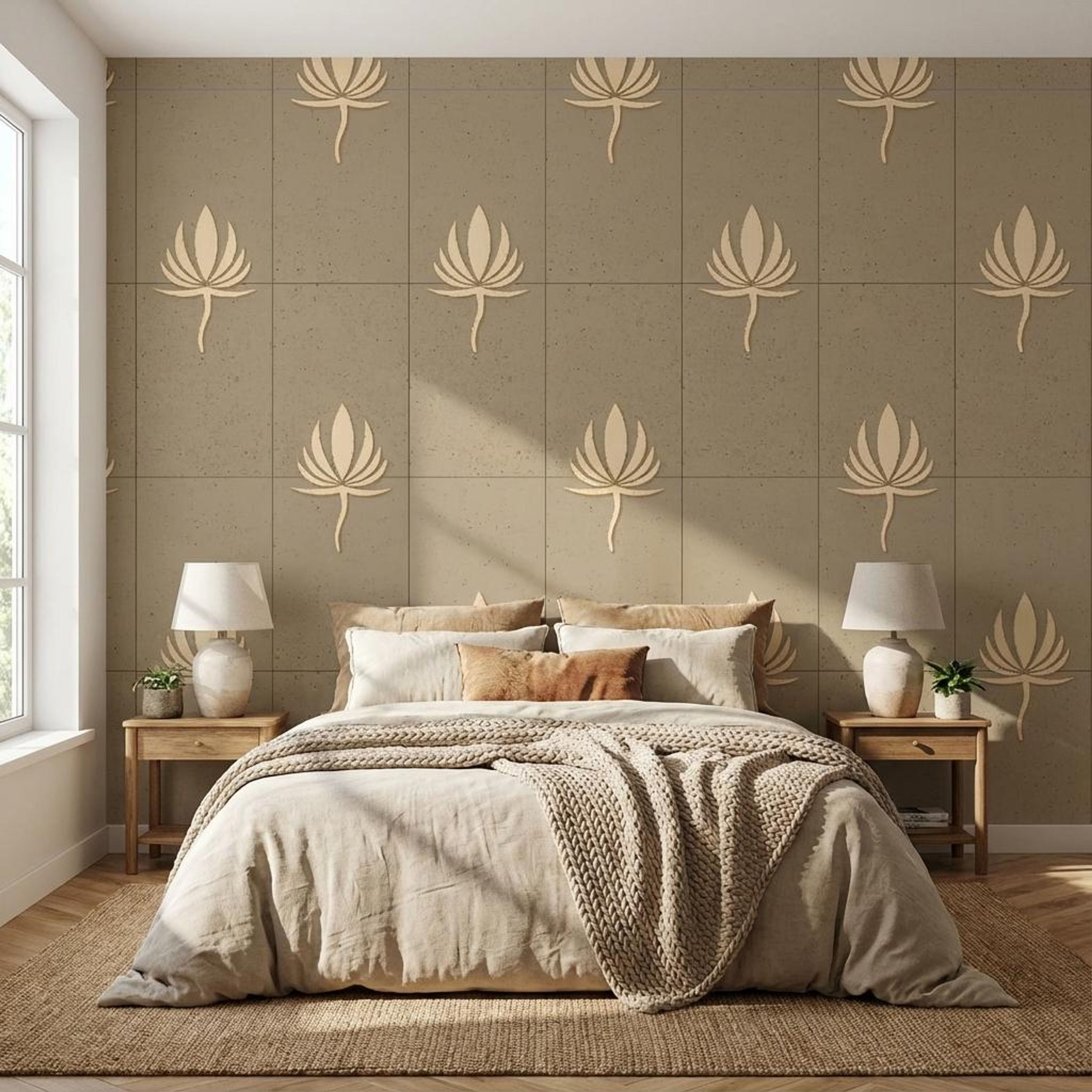 Pastel Mosaic, Heritage Motifs, Wallpaper, 54 sft