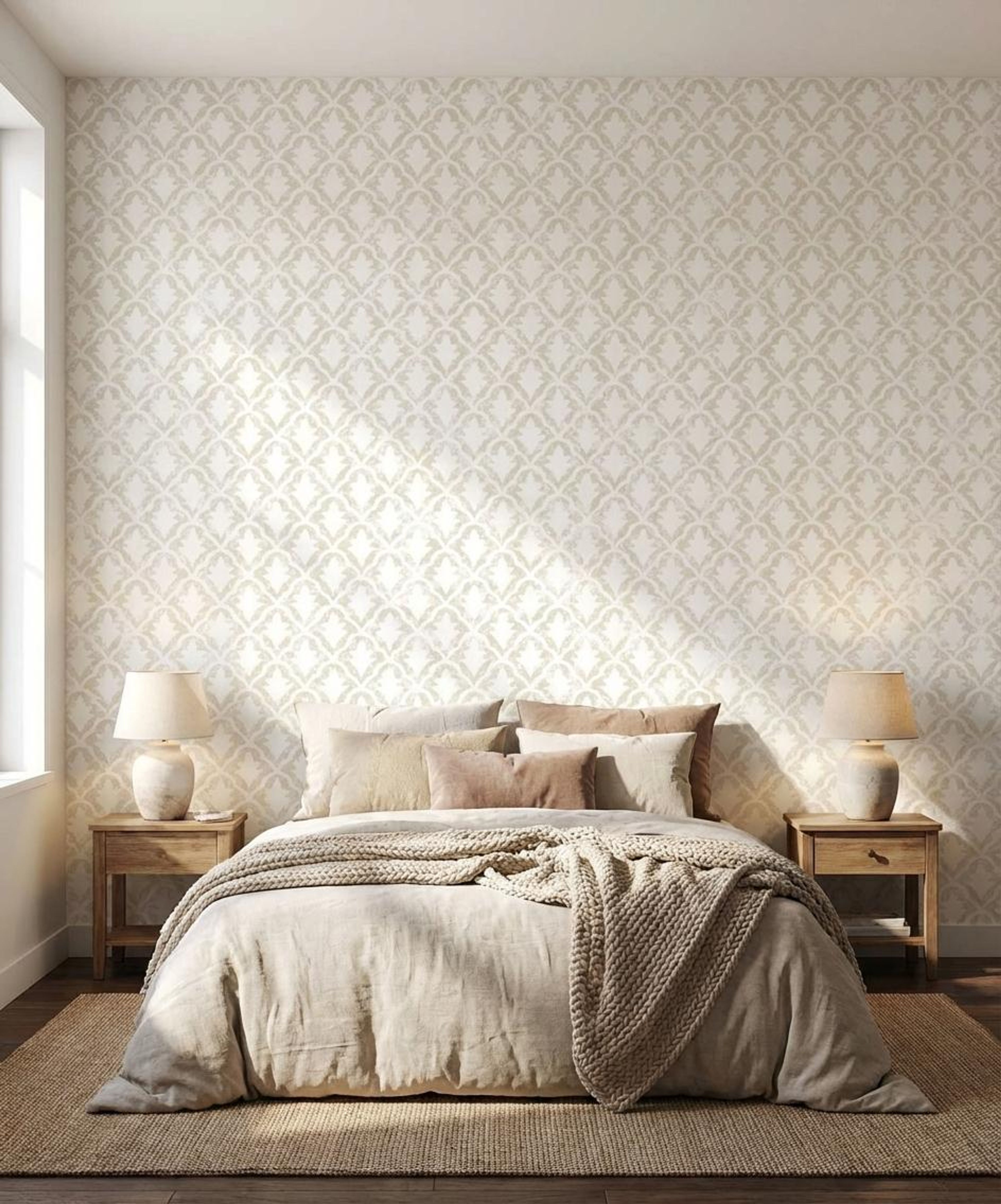 Orange Motif Mosaic, Heritage Motifs, Wallpaper, 62 sft