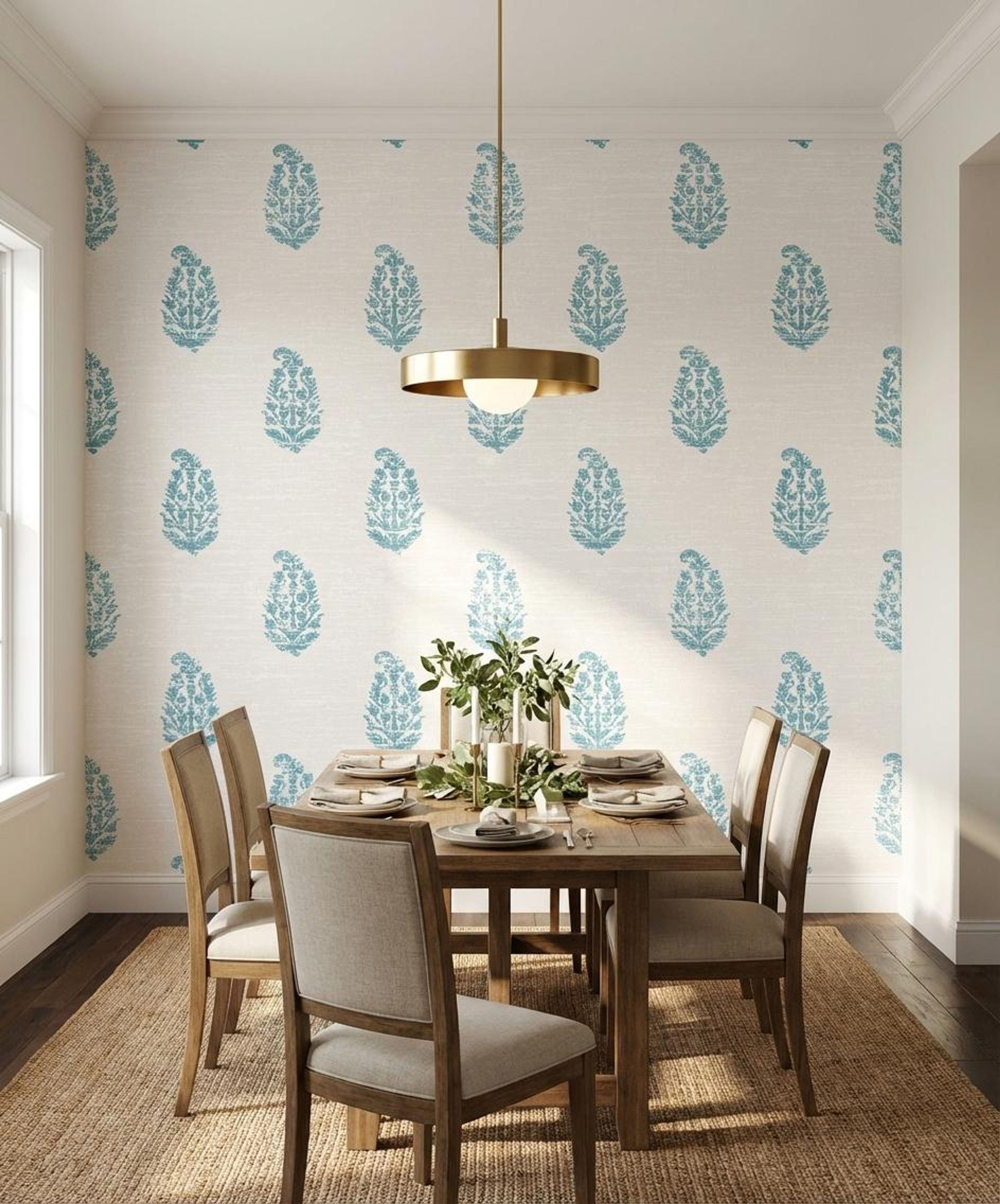 Motif Mosaic Off White, Heritage Motifs, Wallpaper, 62 sft