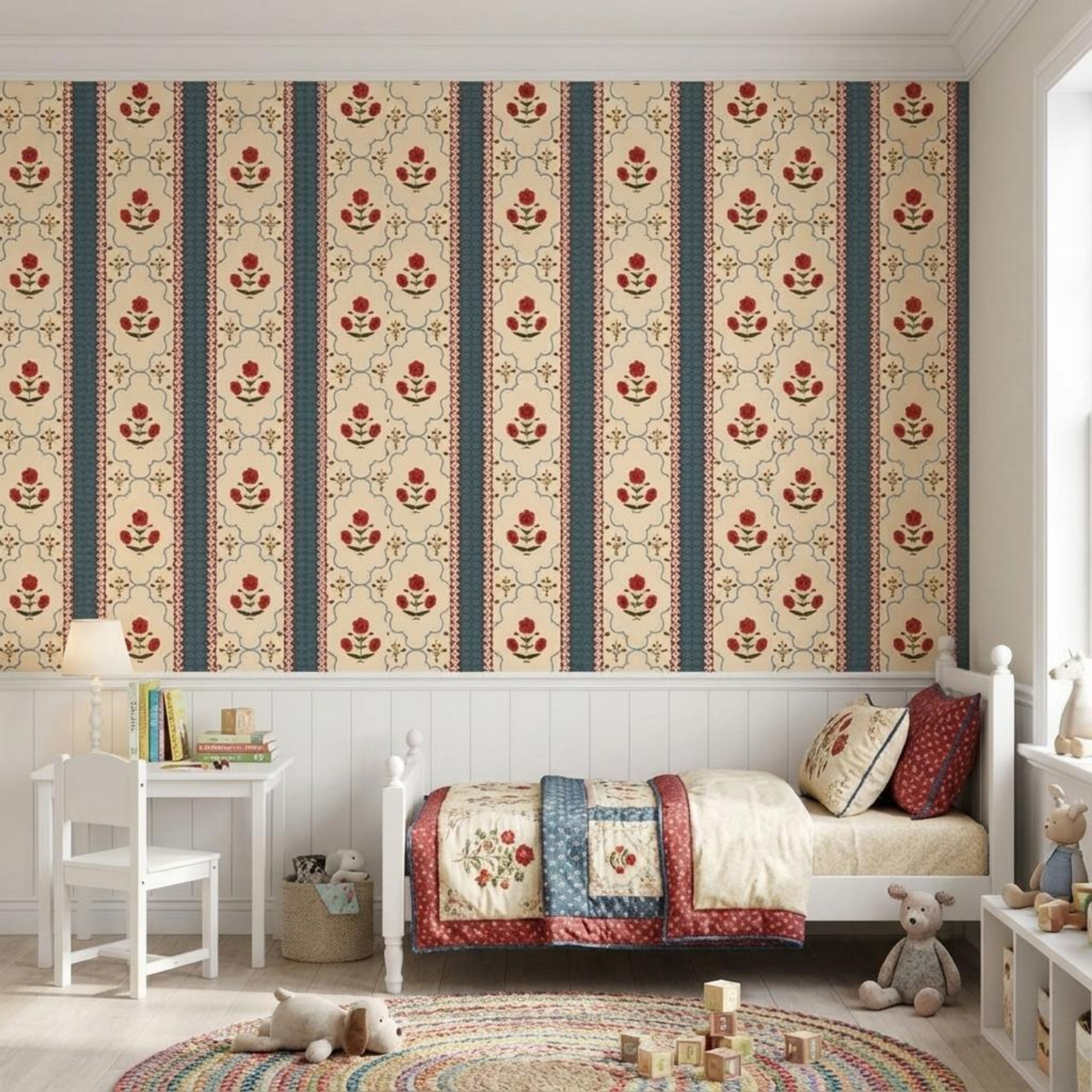 Meenakari Bloom, Heritage Impressions, Wallpaper, 54 sft