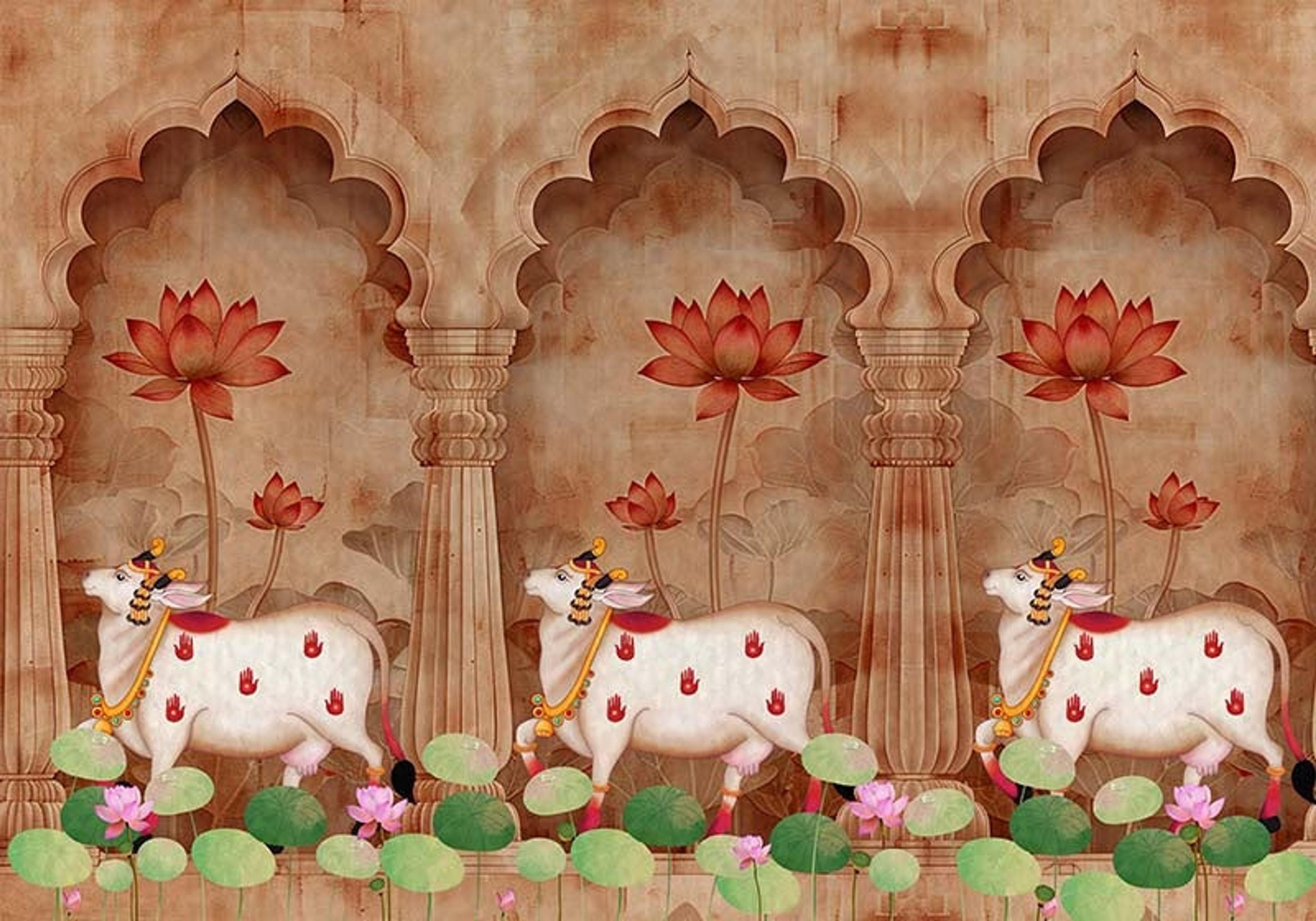 Gentle Grazing, Heritage Impressions, Wallpaper, 58 sft