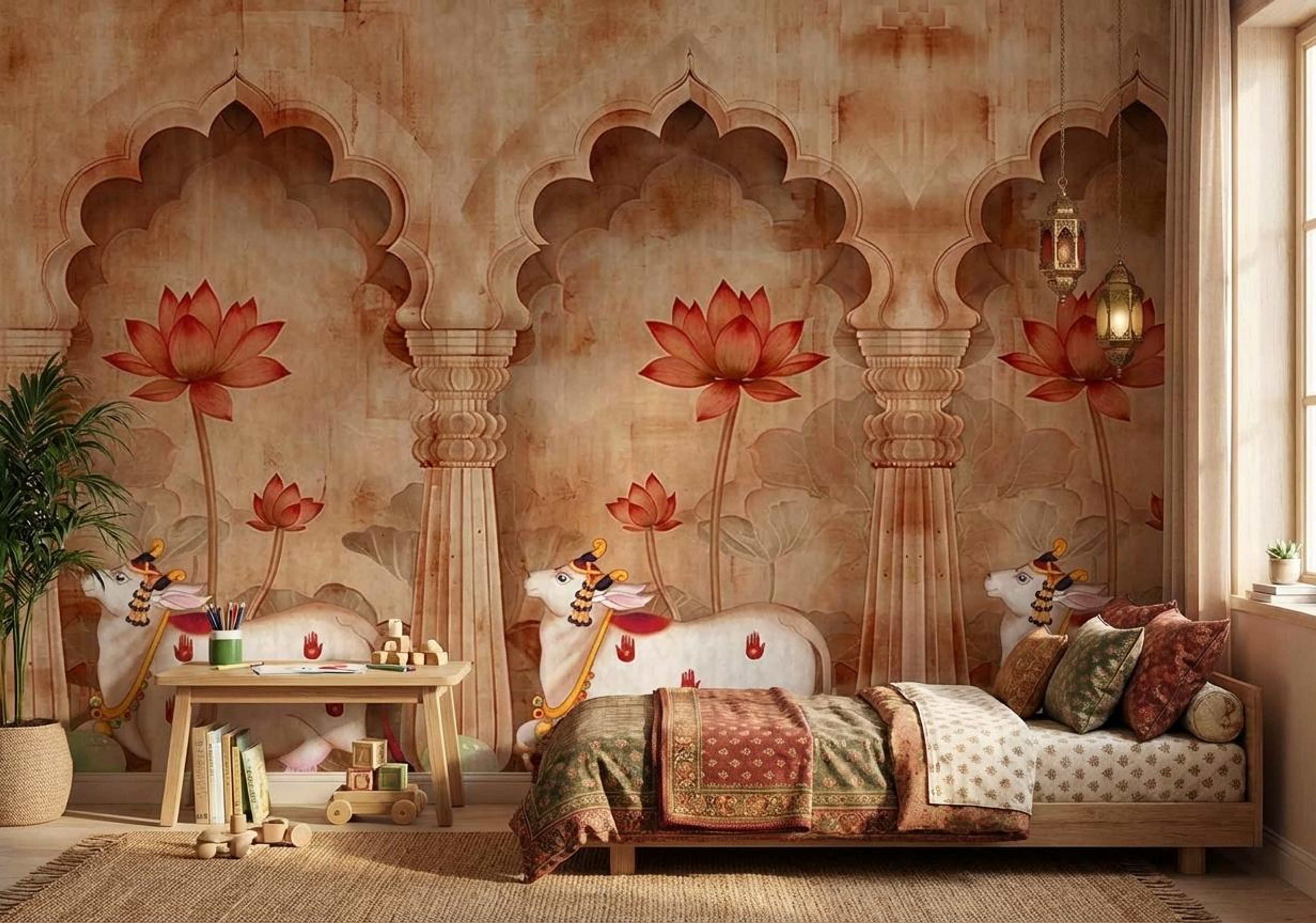 Gentle Grazing, Heritage Impressions, Wallpaper, 58 sft