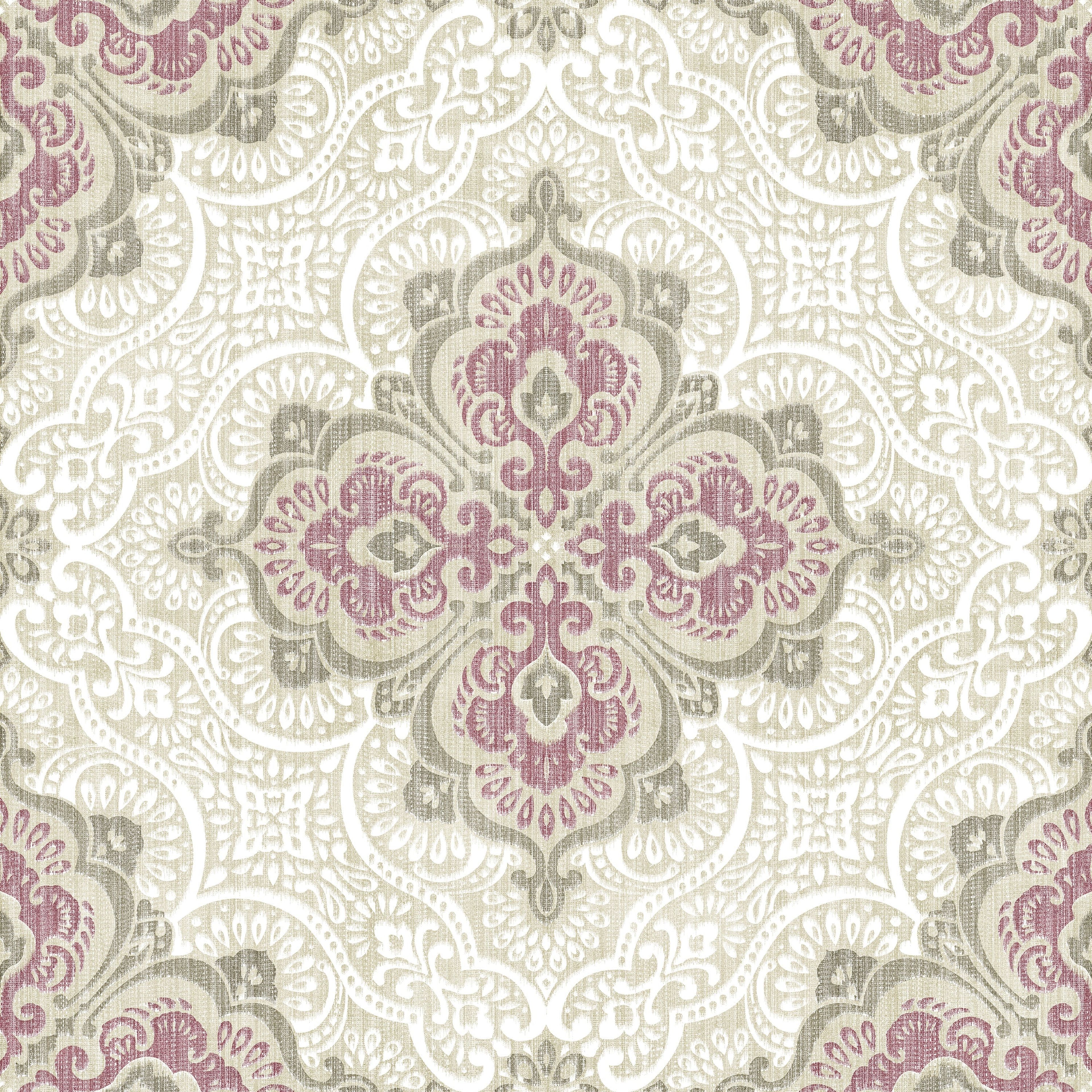 Mini Mandala- Pink, Heritage Impressions, Wallpaper, 58 sft