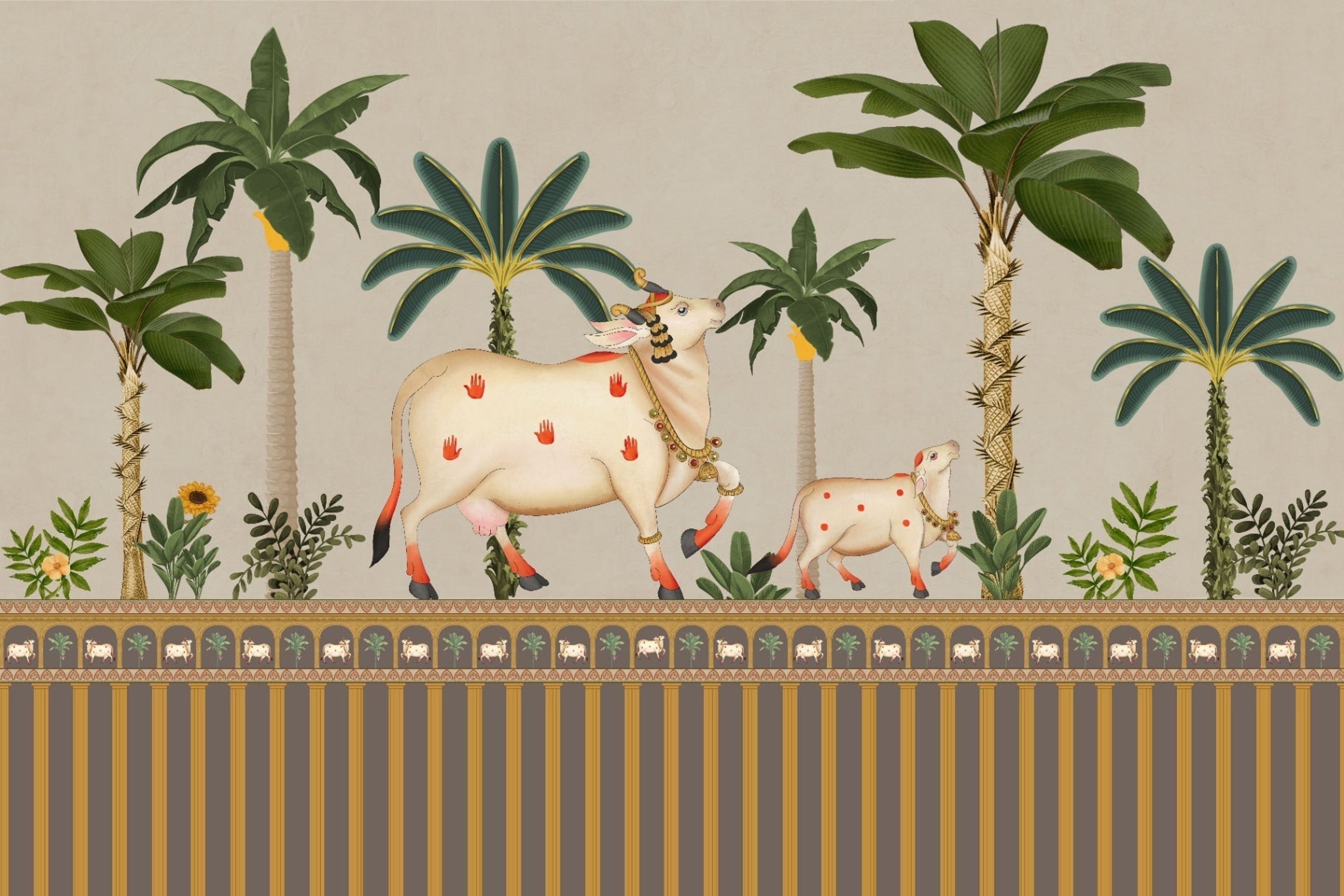 Pastoral Hues, Heritage Impressions, Wallpaper, 54 sft