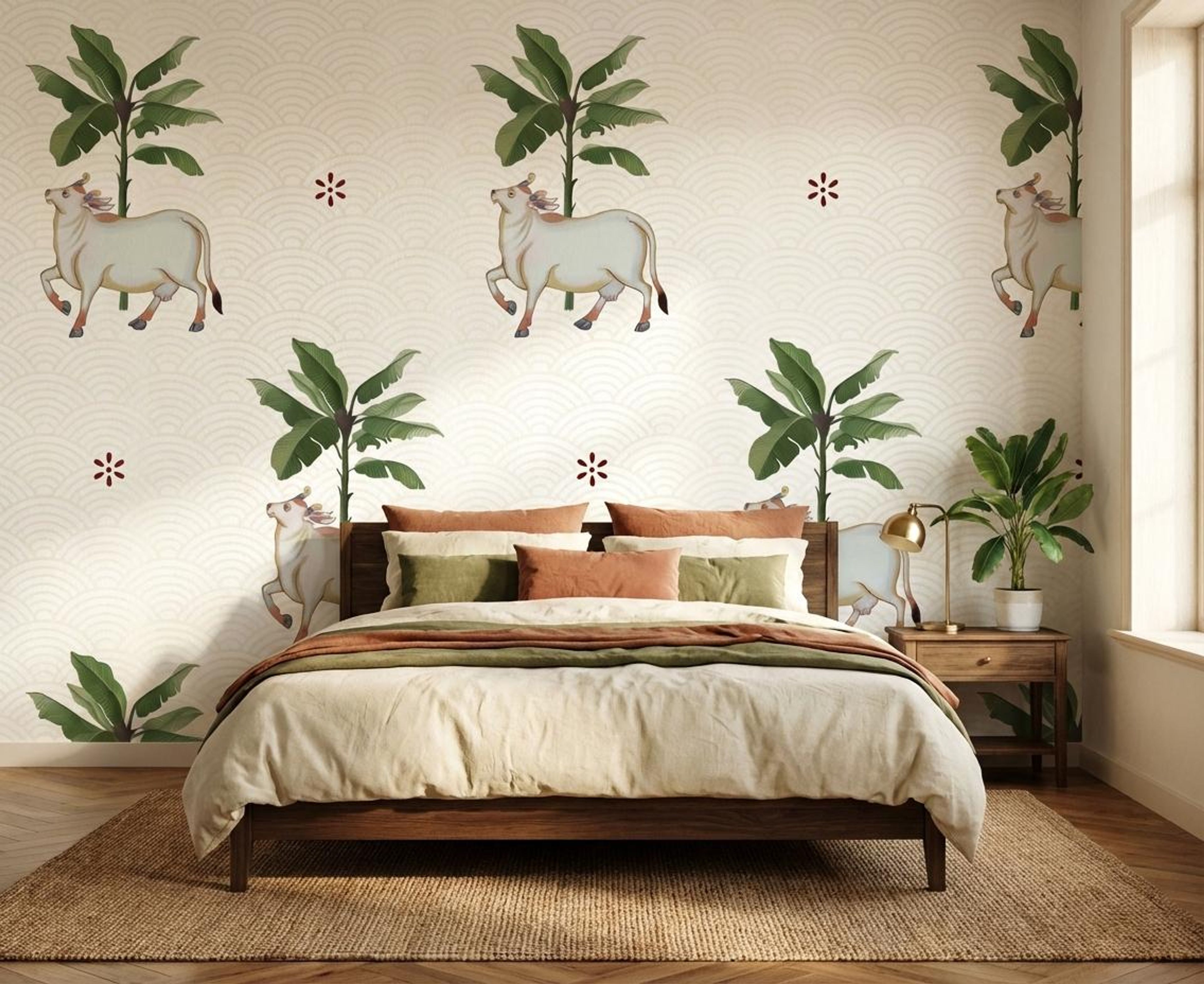 Sacred serenity , Heritage Impressions, Wallpaper, 54 sft