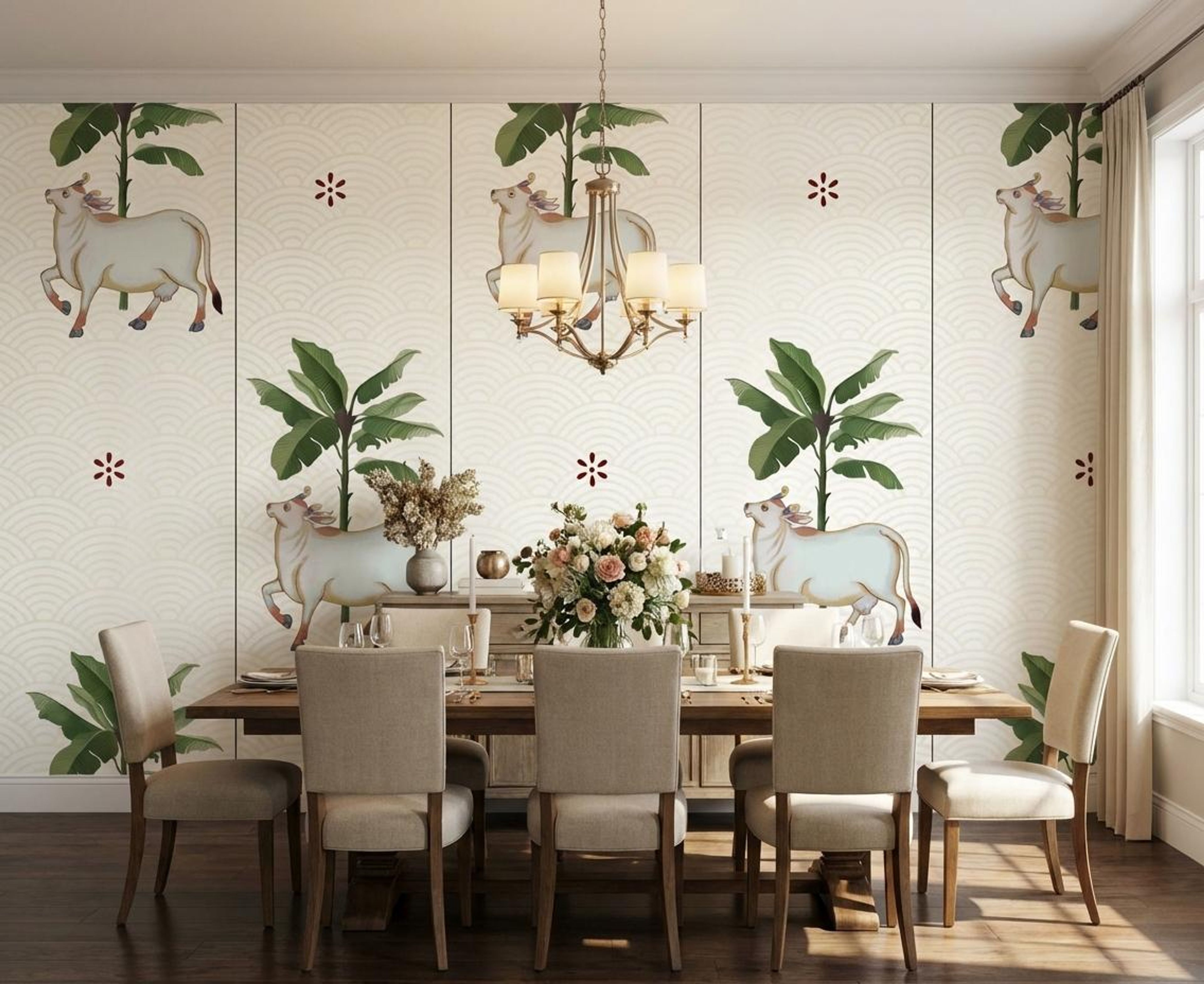 Sacred serenity , Heritage Impressions, Wallpaper, 54 sft