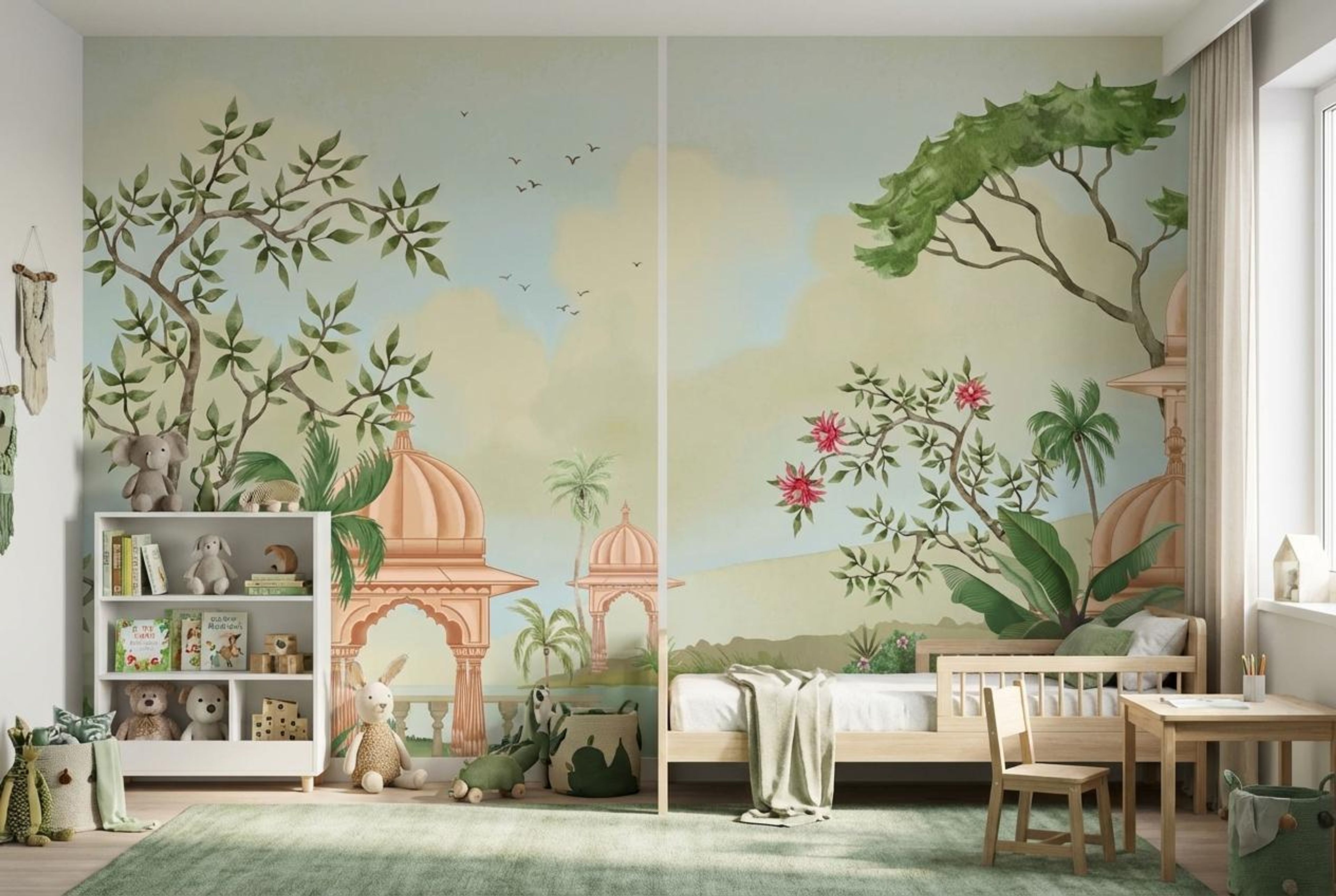 Garden of Royal Feathers, Heritage Impressions, Wallpaper, 54 sft