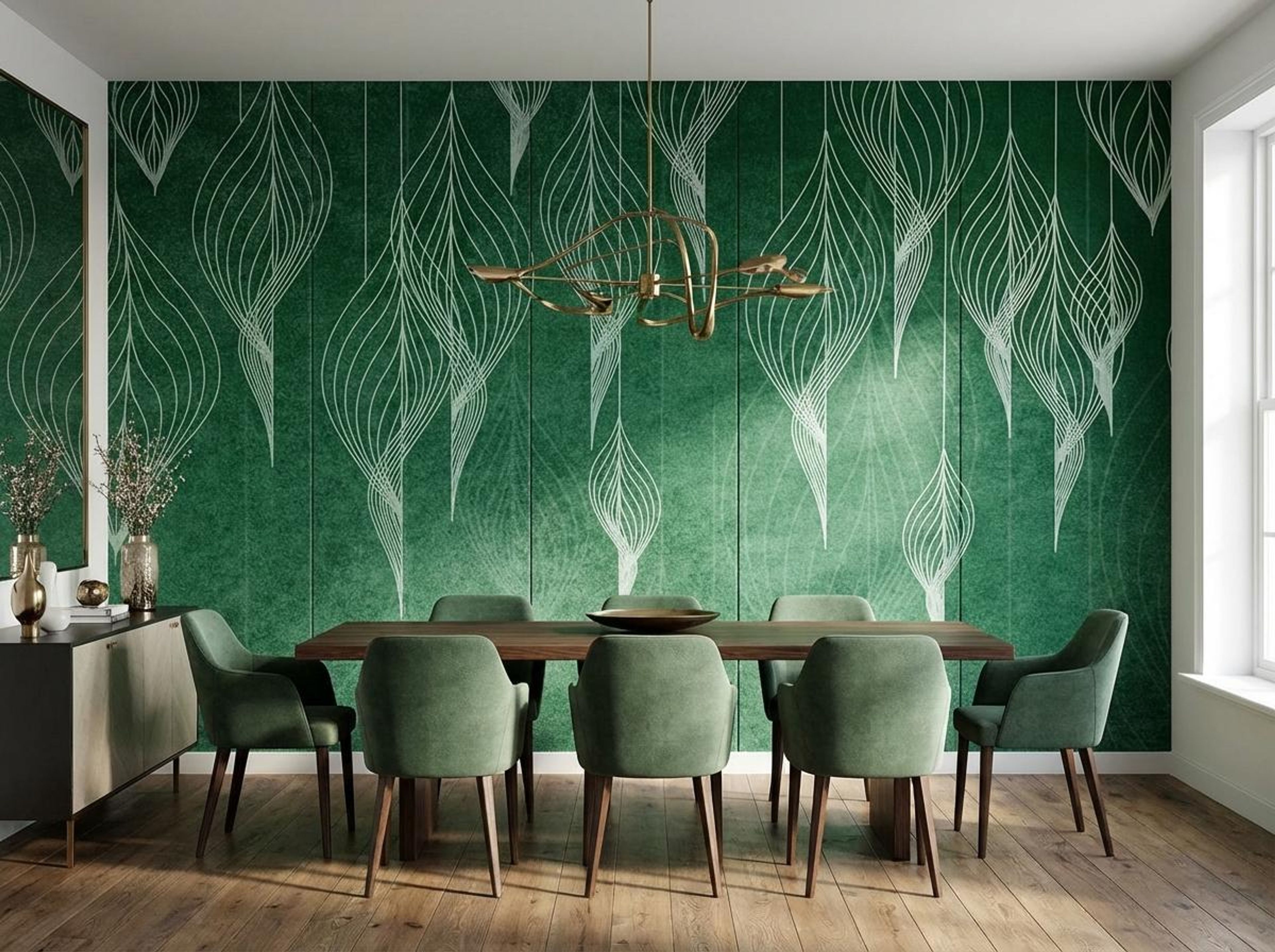 Blooming Fall, Botanical Tales, Wallpaper, 54 sft