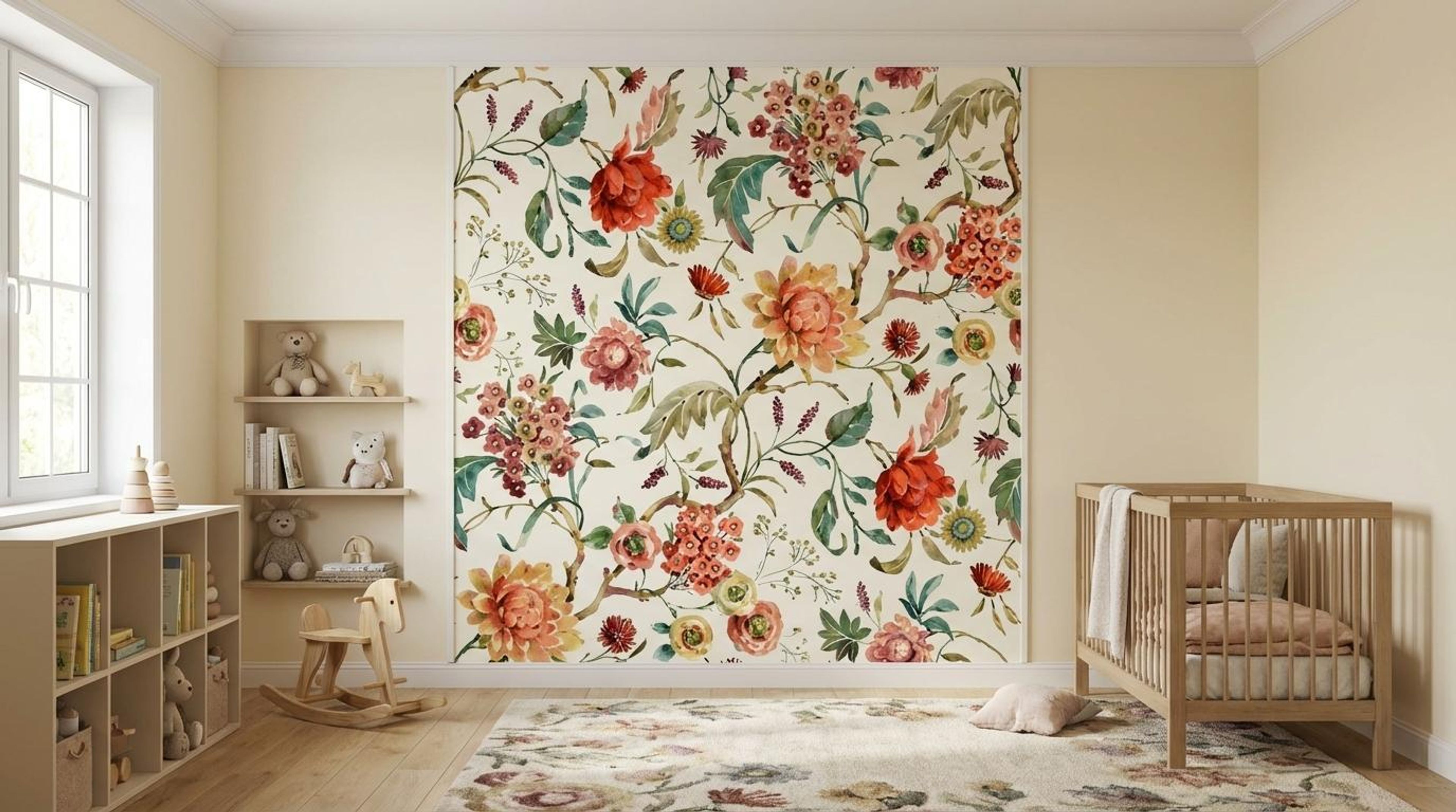Floral Tapestry, Botanical Tales, Wallpaper, 54 sft