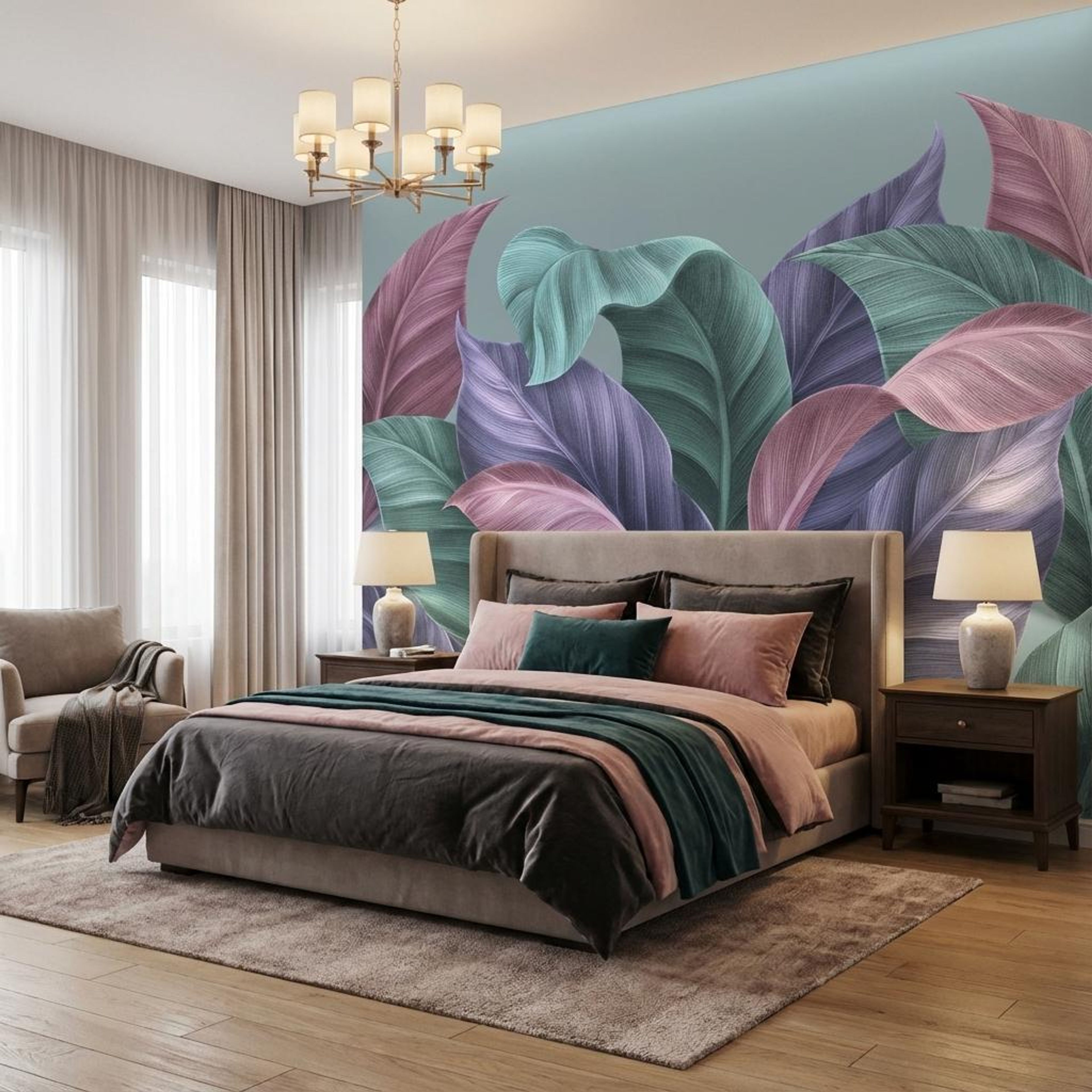 Rainbow Garden, Botanical Tales, Wallpaper, 58 sft