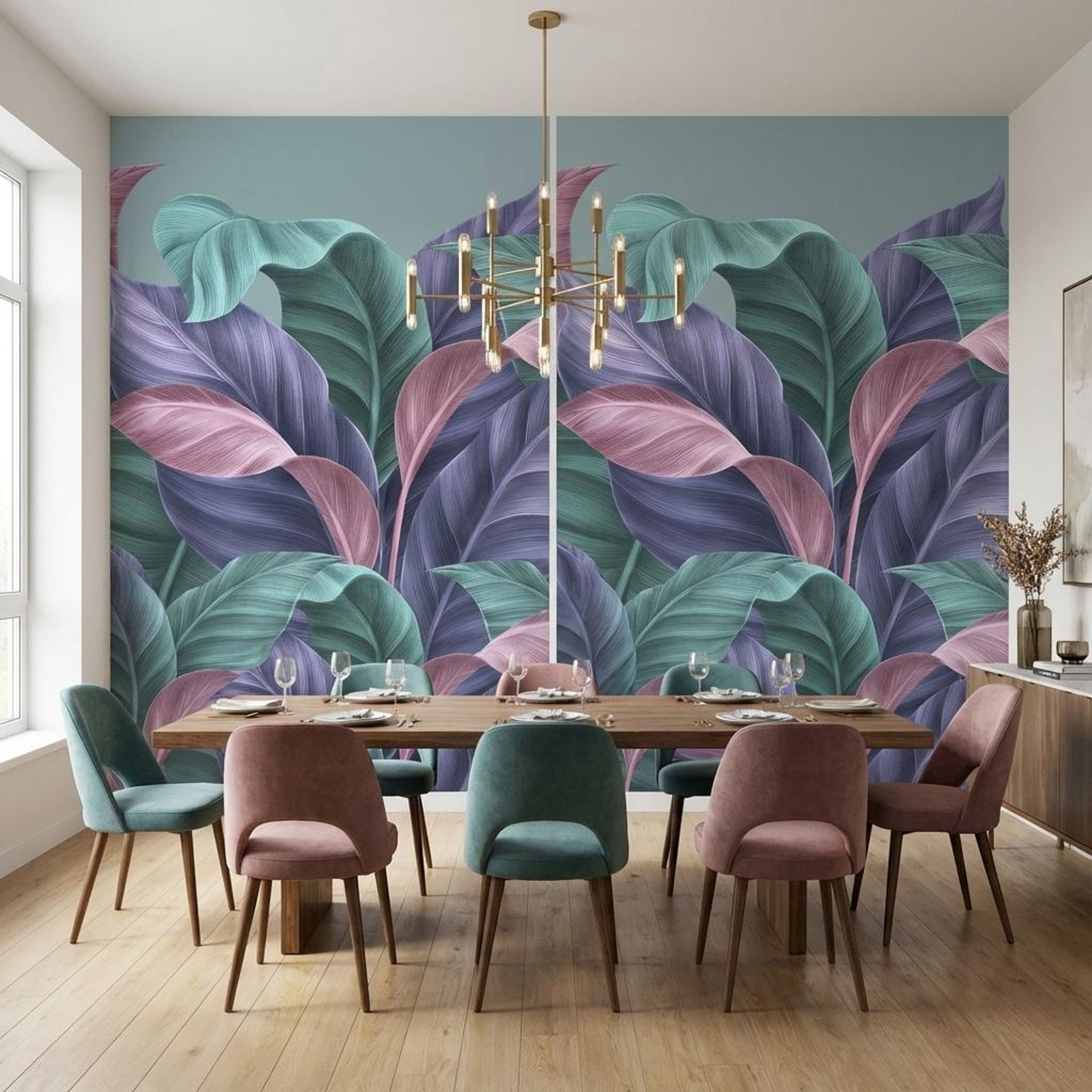 Rainbow Garden, Botanical Tales, Wallpaper, 58 sft