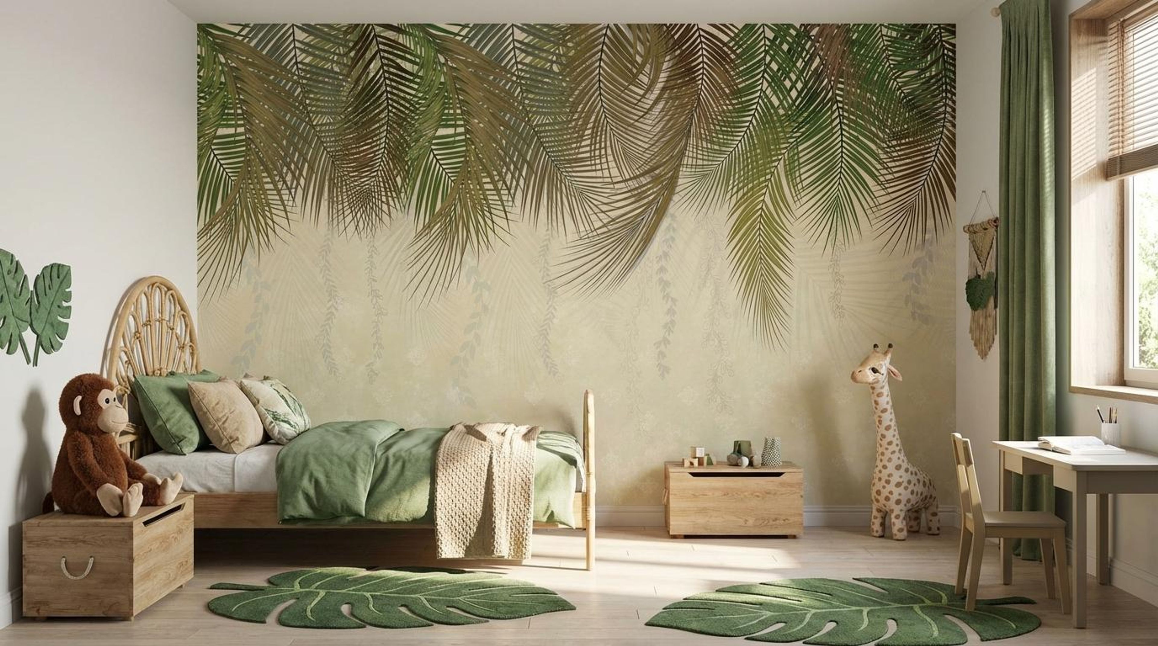 Beige Whispering Fall, Botanical Tales, Wallpaper, 58 sft