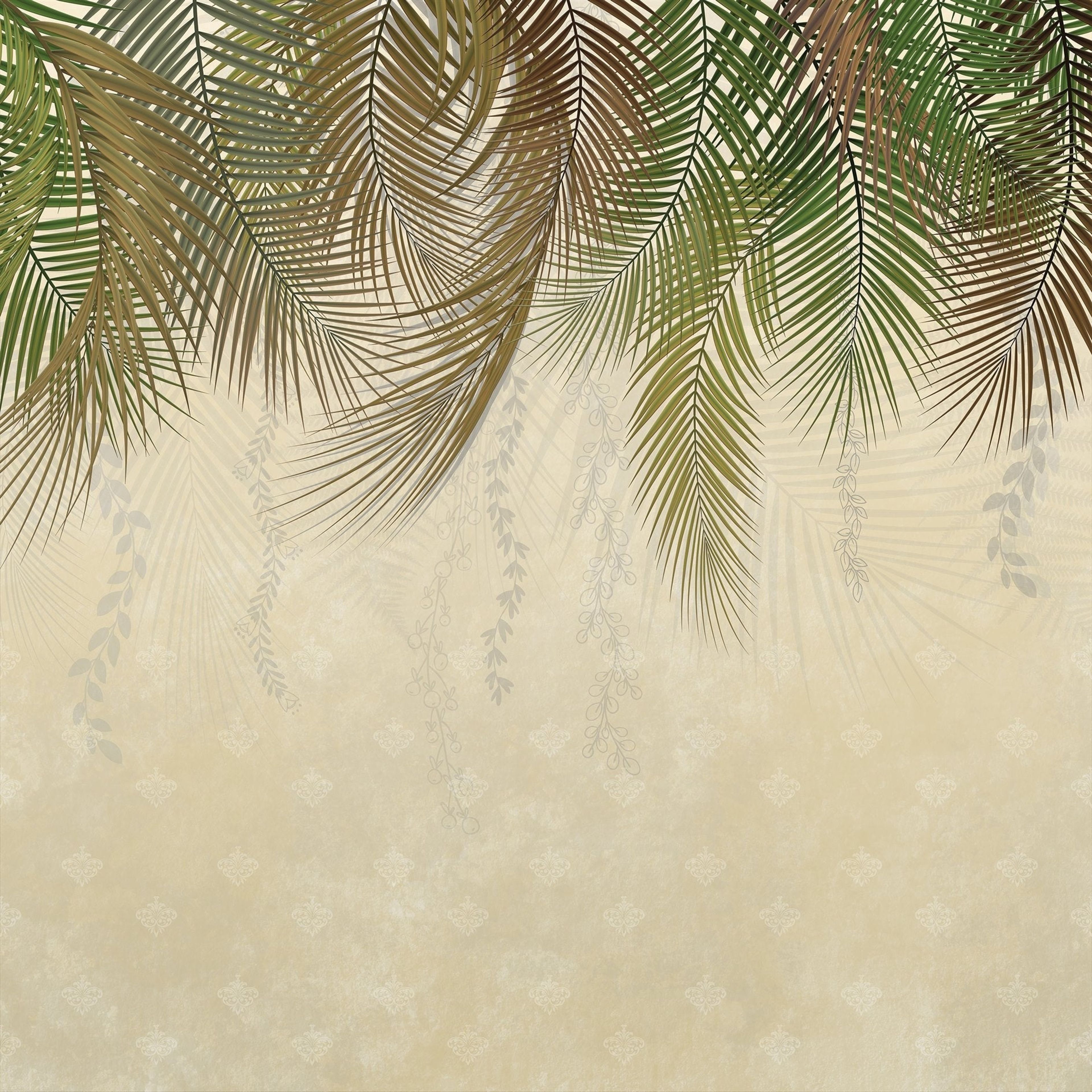 Beige Whispering Fall, Botanical Tales, Wallpaper, 58 sft