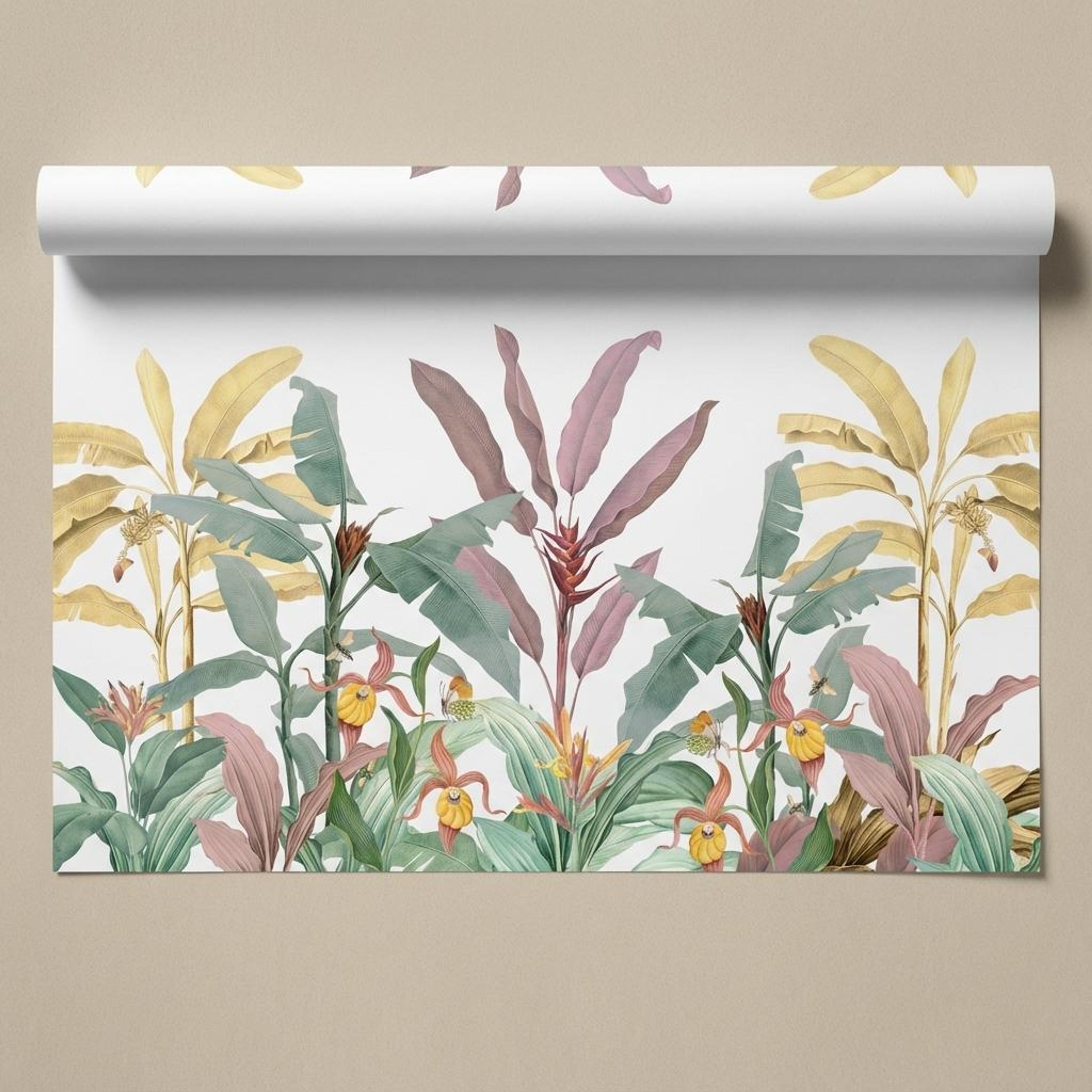 Simple Floral Whisper, Botanical Tales, Wallpaper, 54 sft