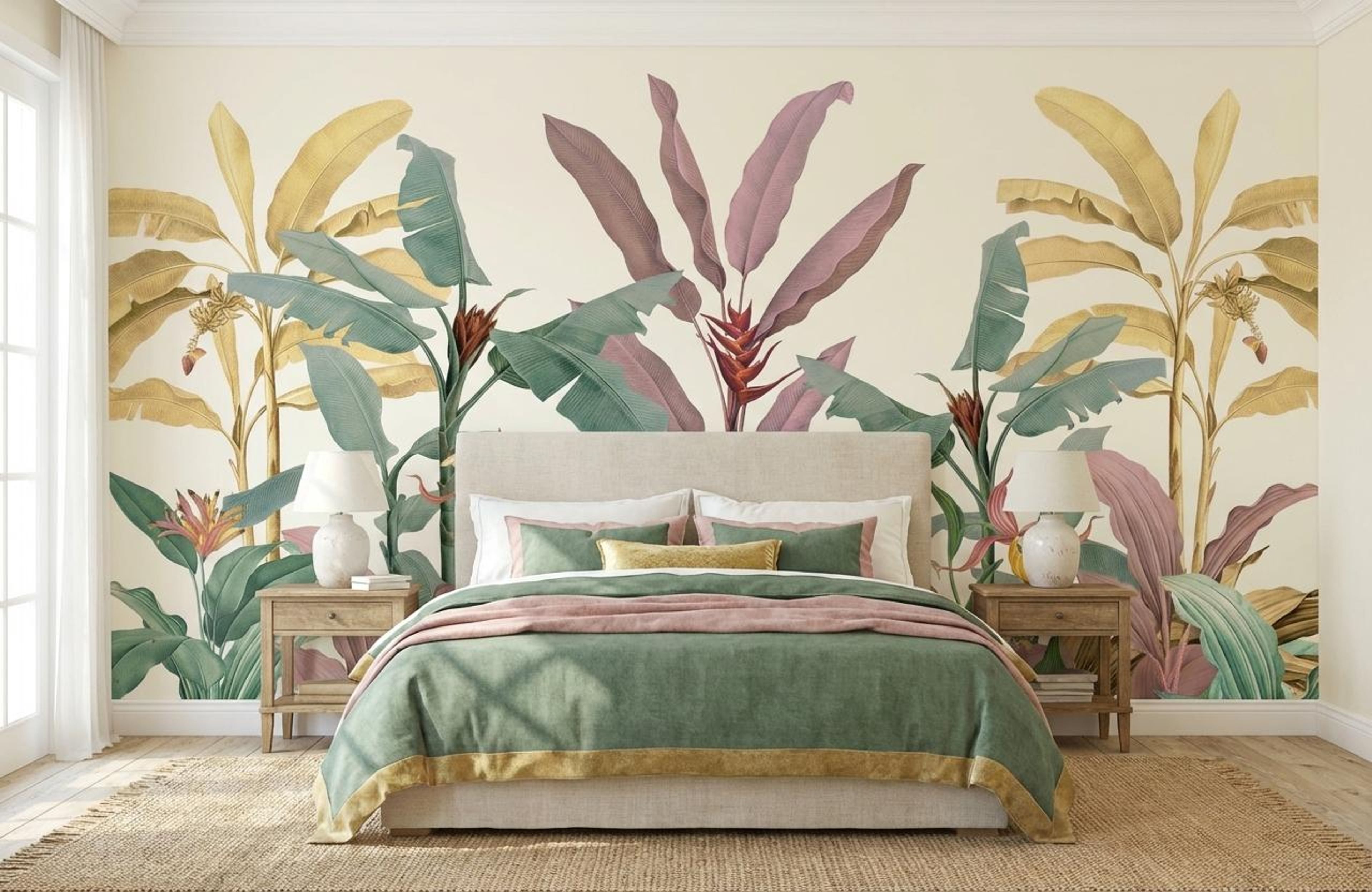 Simple Floral Whisper, Botanical Tales, Wallpaper, 54 sft