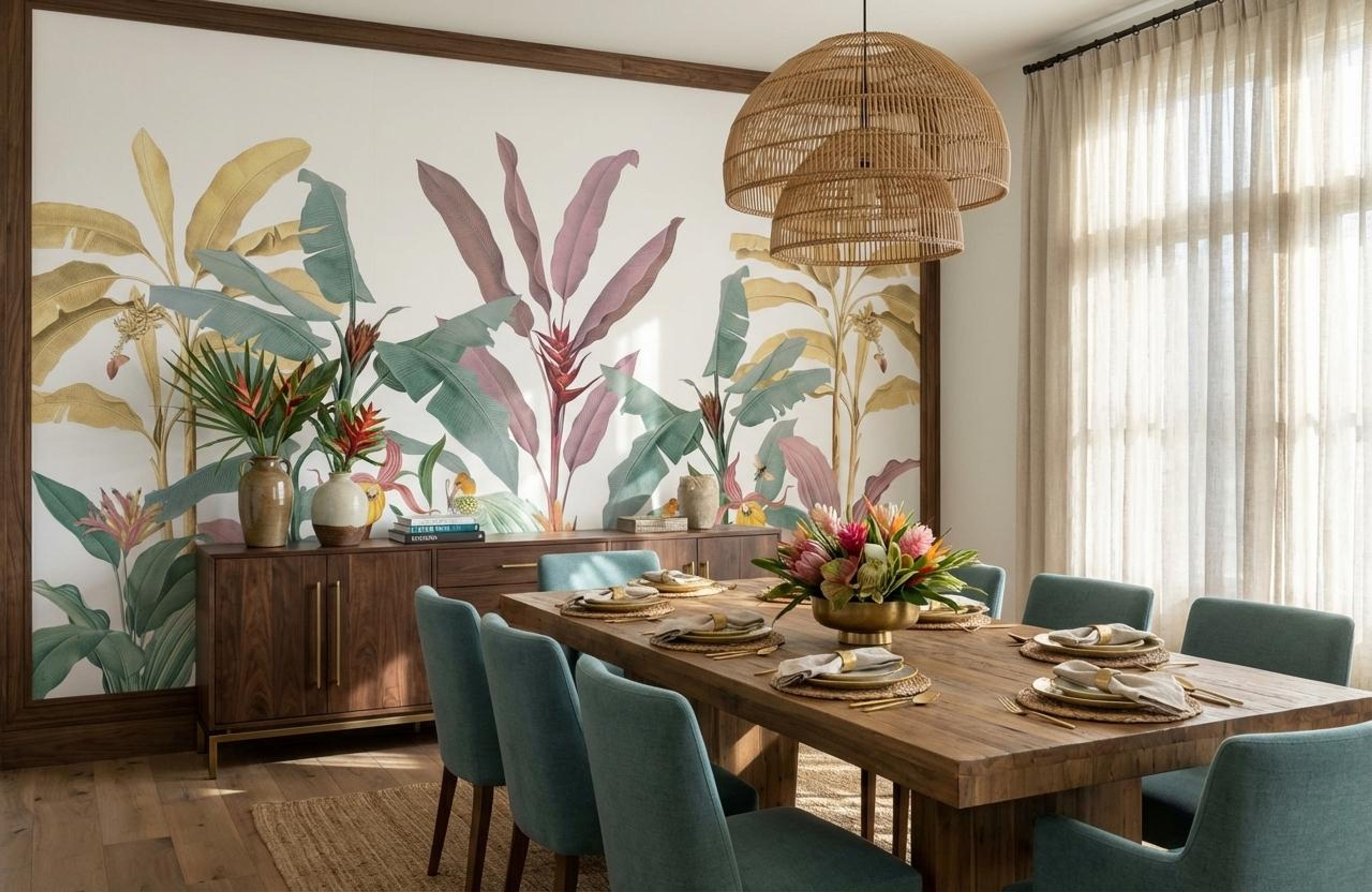 Simple Floral Whisper, Botanical Tales, Wallpaper, 54 sft