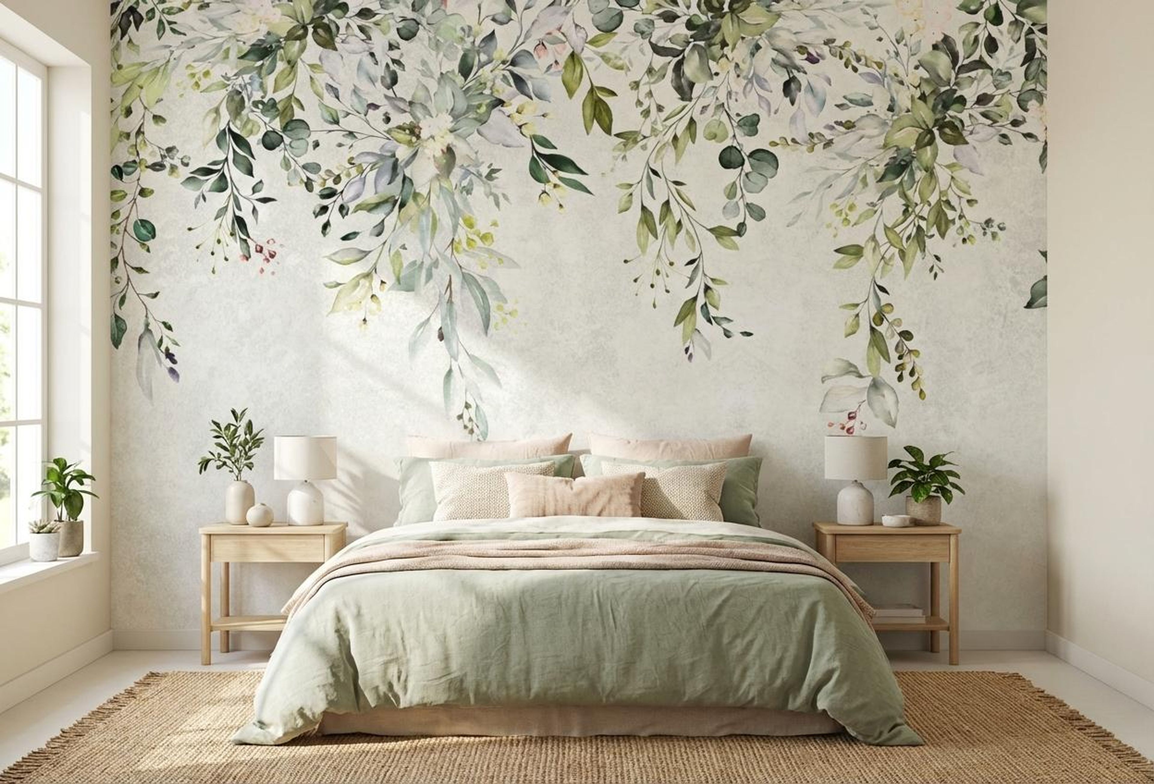 Soft Fall Symphony- Grey, Botanical Tales, Wallpaper, 54 sft