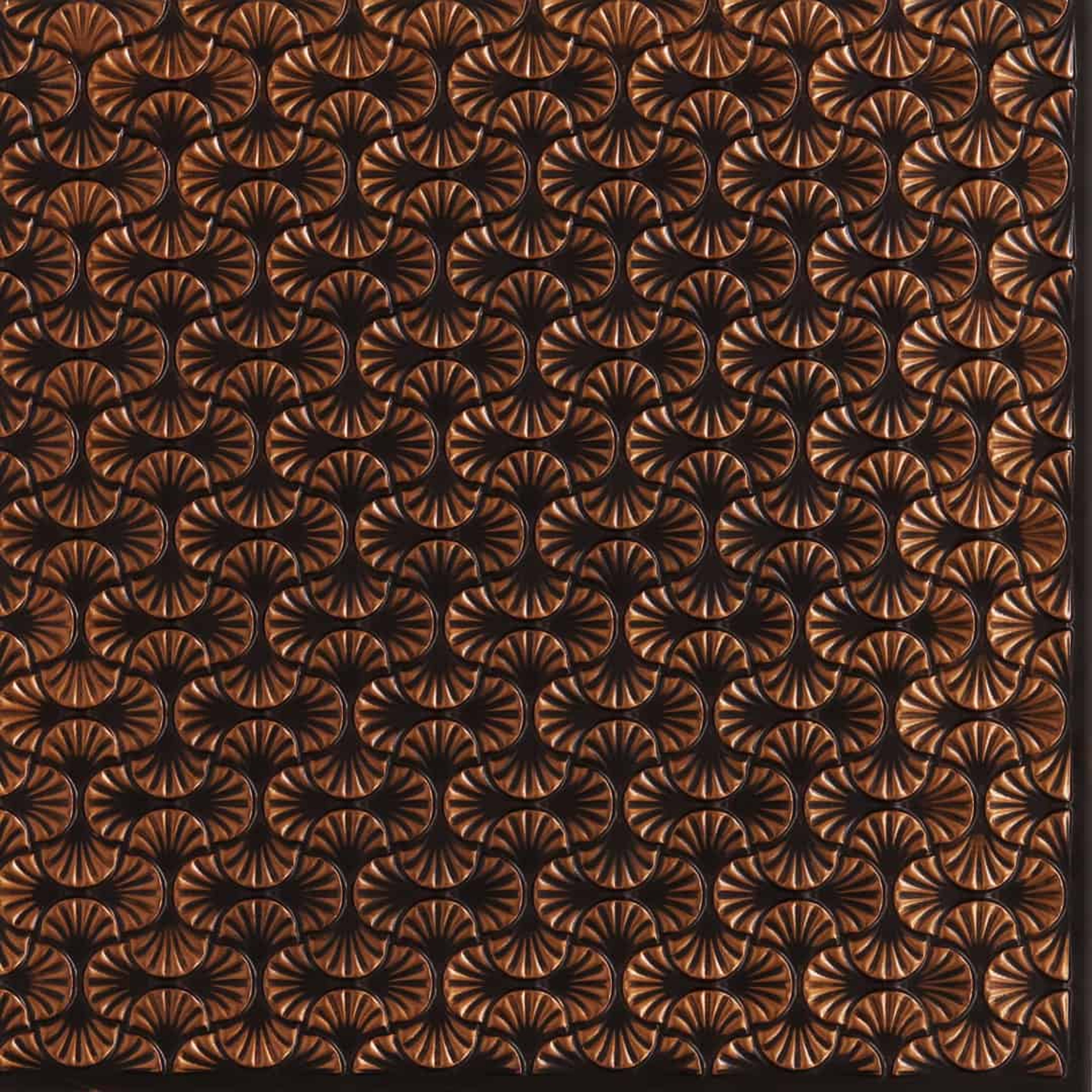 Aged Antique Copper - Moraccan Meshwork - Copper, Bronze - Decorative Ceiling Panel - 2 ft x 2 ft