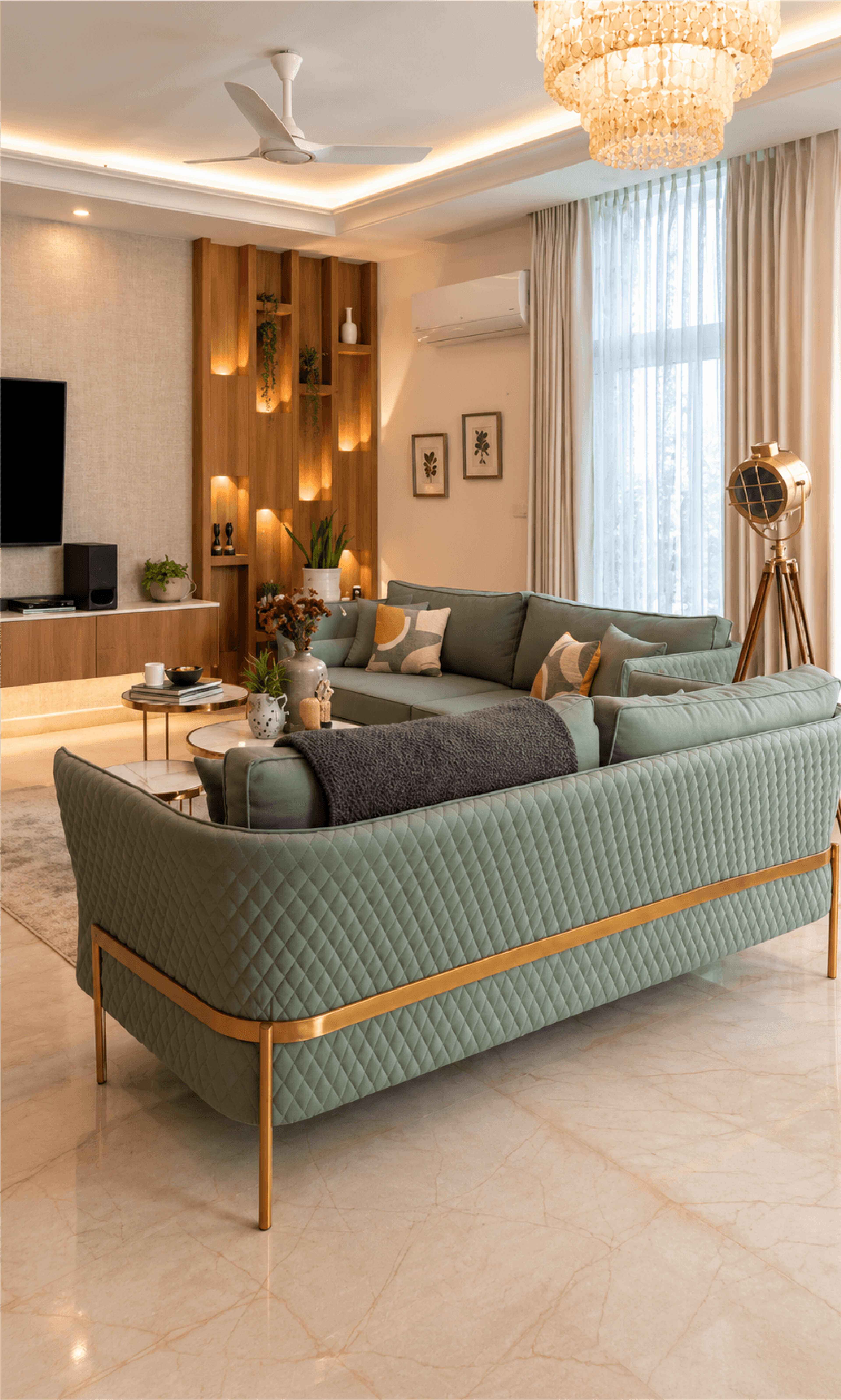 Contemporary 4 BHK penthouse, Noida