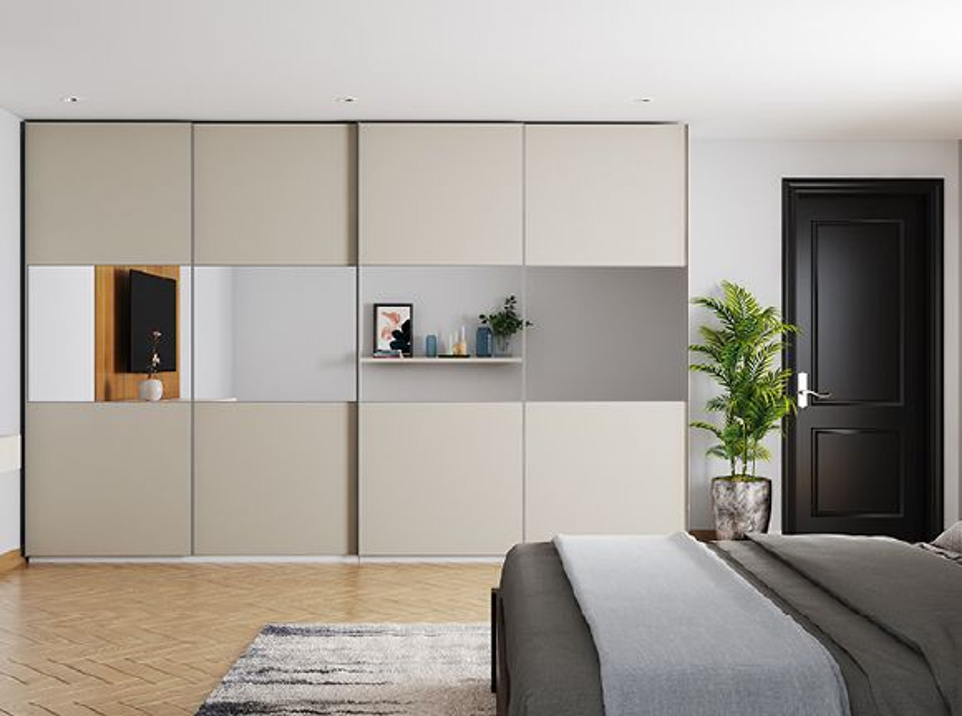 Aluminium Glass Divisional Doors