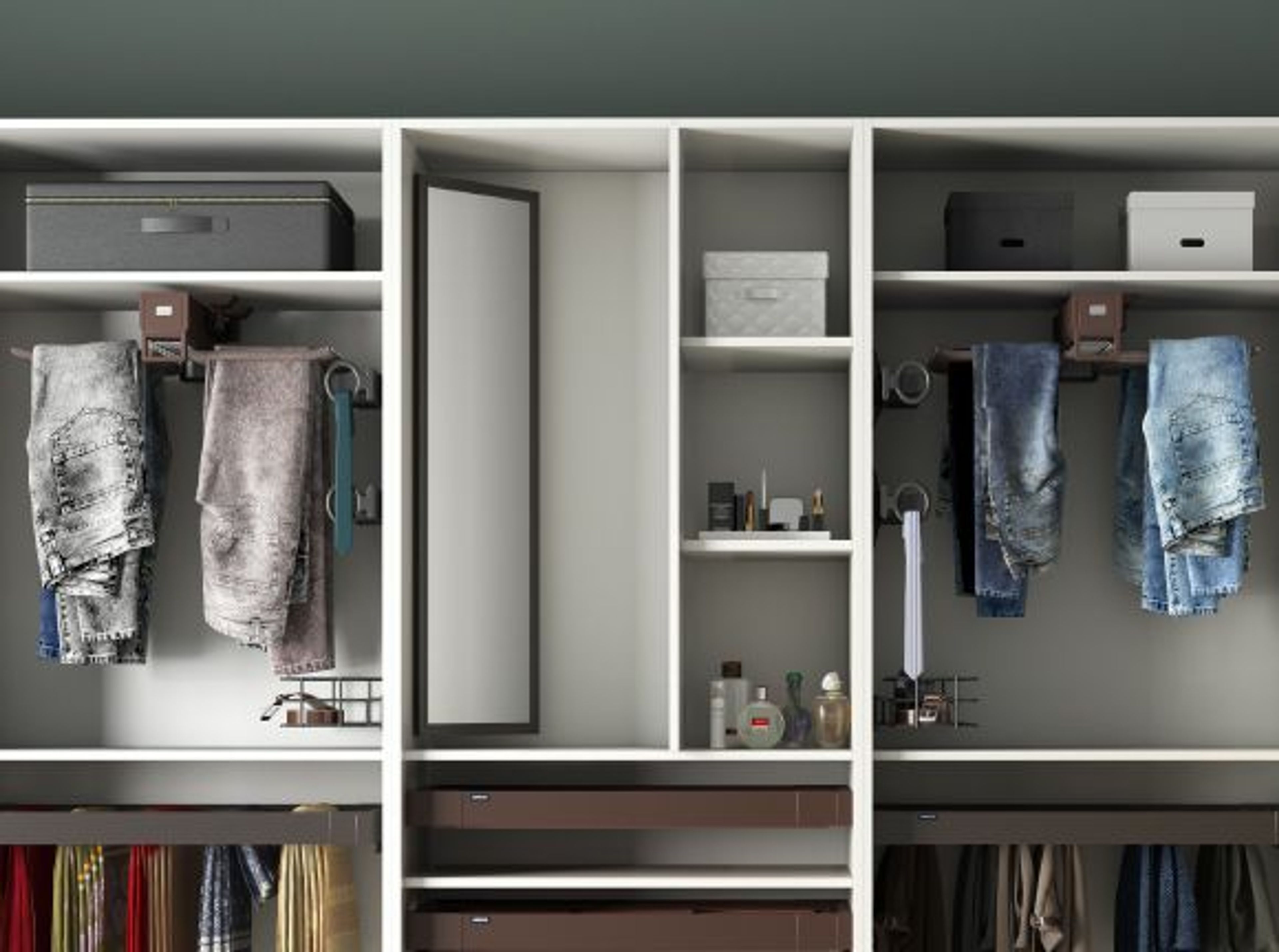 Pull-out Dressing Mirror
