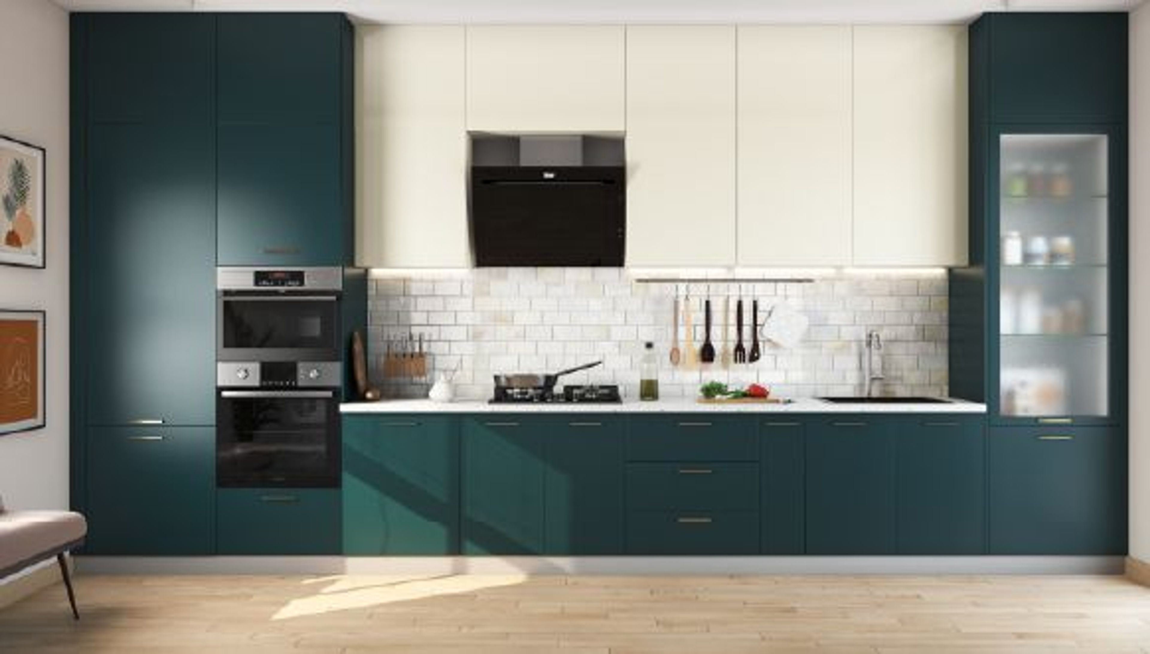 Spacious U-shaped Kitchen