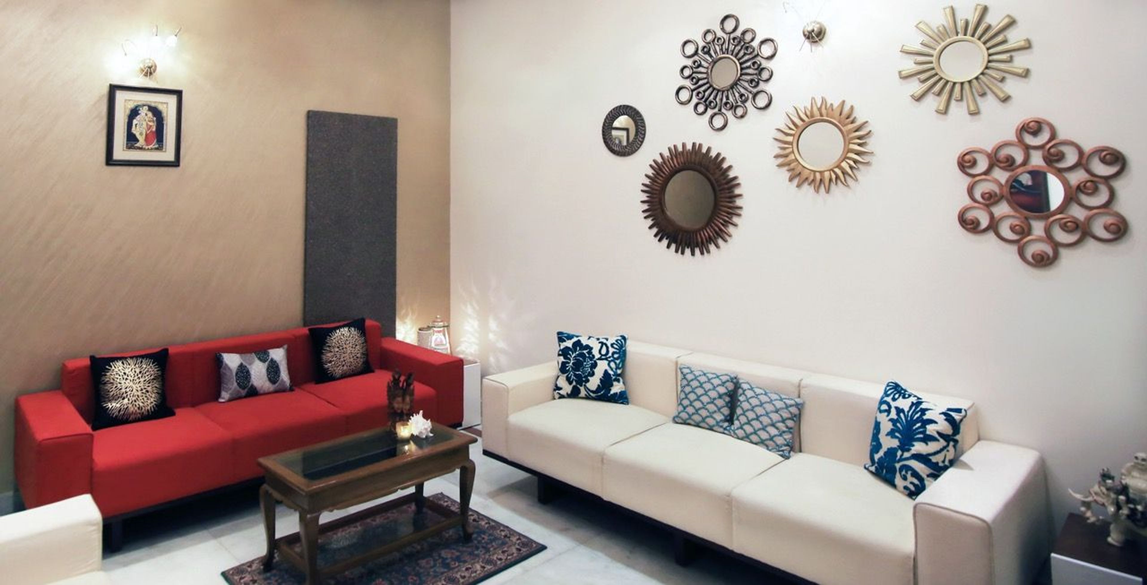 This Stunning 208 Sq. Ft. Delhi Home is a Treasure Trove of Handicrafts, Travel Curios and Mirrors