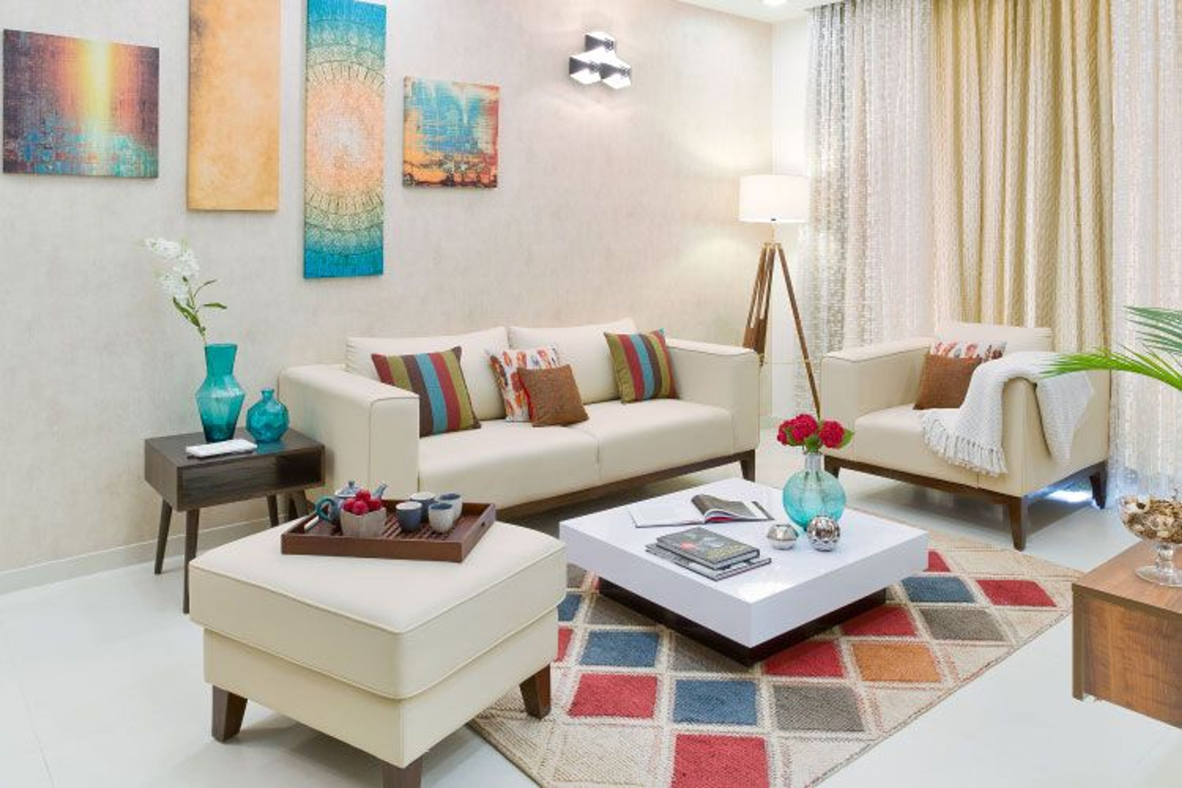 Calm Colors Carve An Effortlessly Cozy Bangalore Home