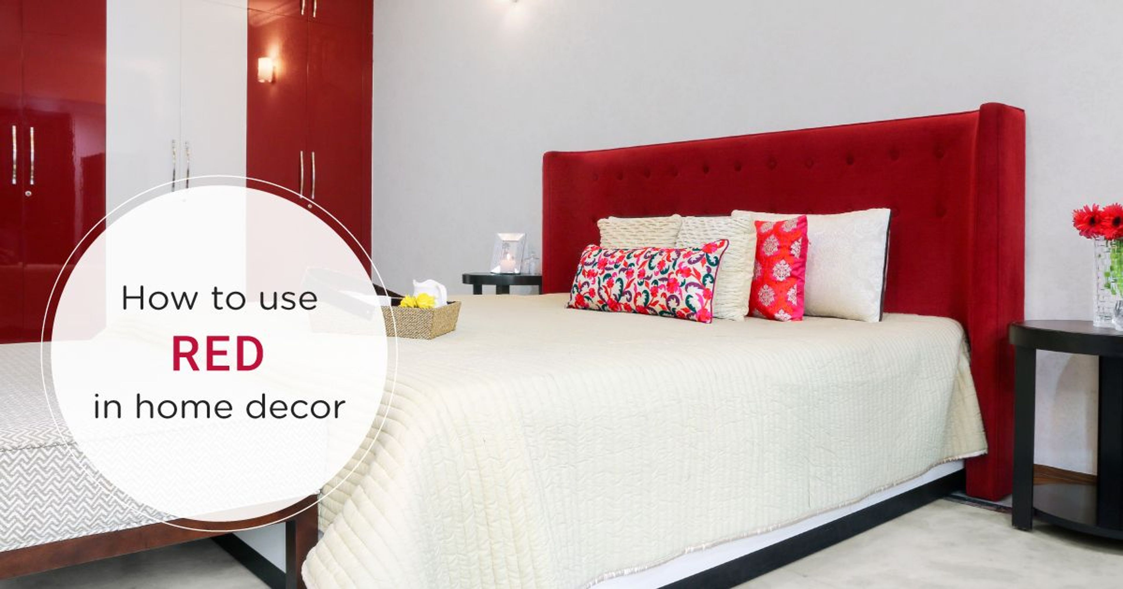 Stunning Red Decor Ideas Used in #LivspaceHomes