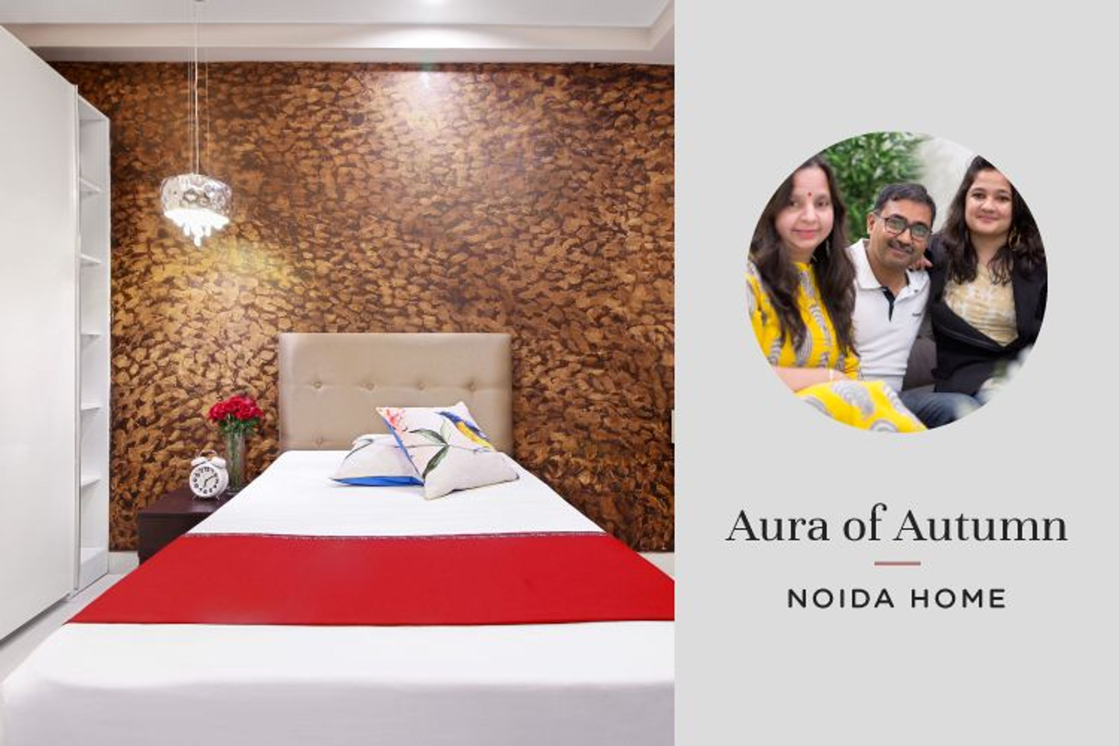 This Captivating 1,900 Sq. Ft. 3BHK Noida Home is an Allure to Warm Shades & Abundant Storage