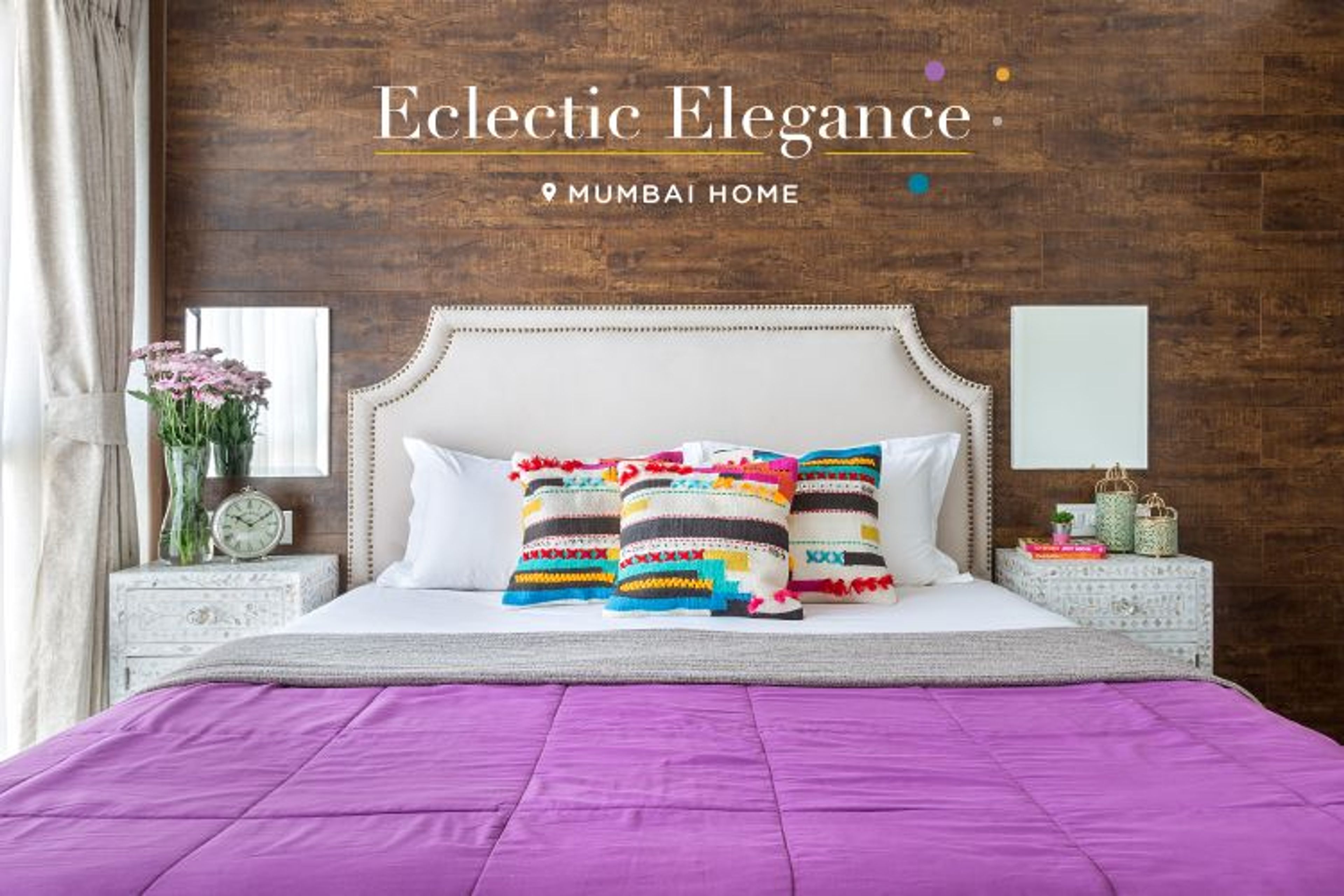 Pops of Colour for a Glamorous Feel
