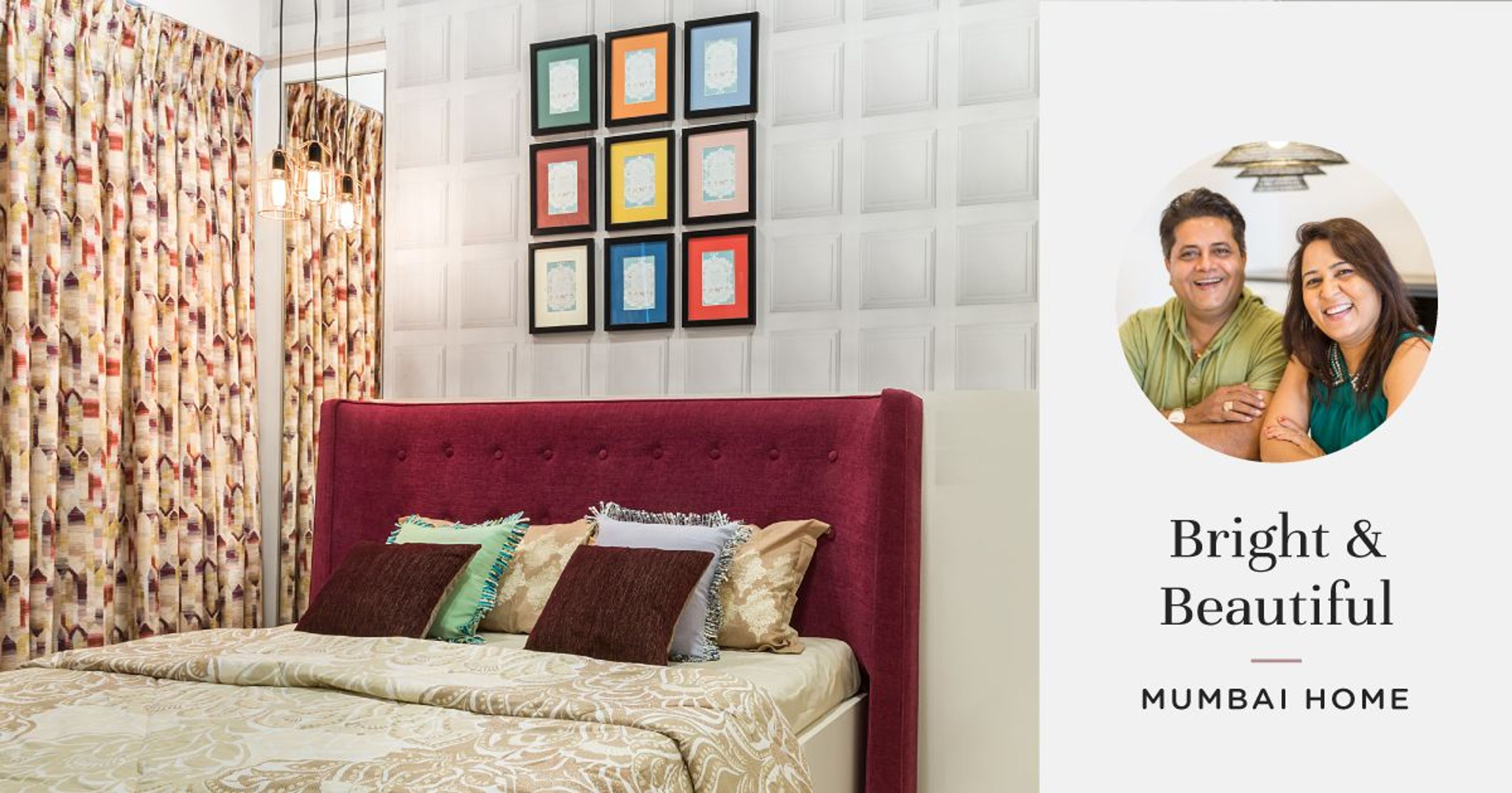This Adorable 860 Sq. Ft. 2BHK Mumbai Home at Ajmera i-Land Is High On Cheery Interiors