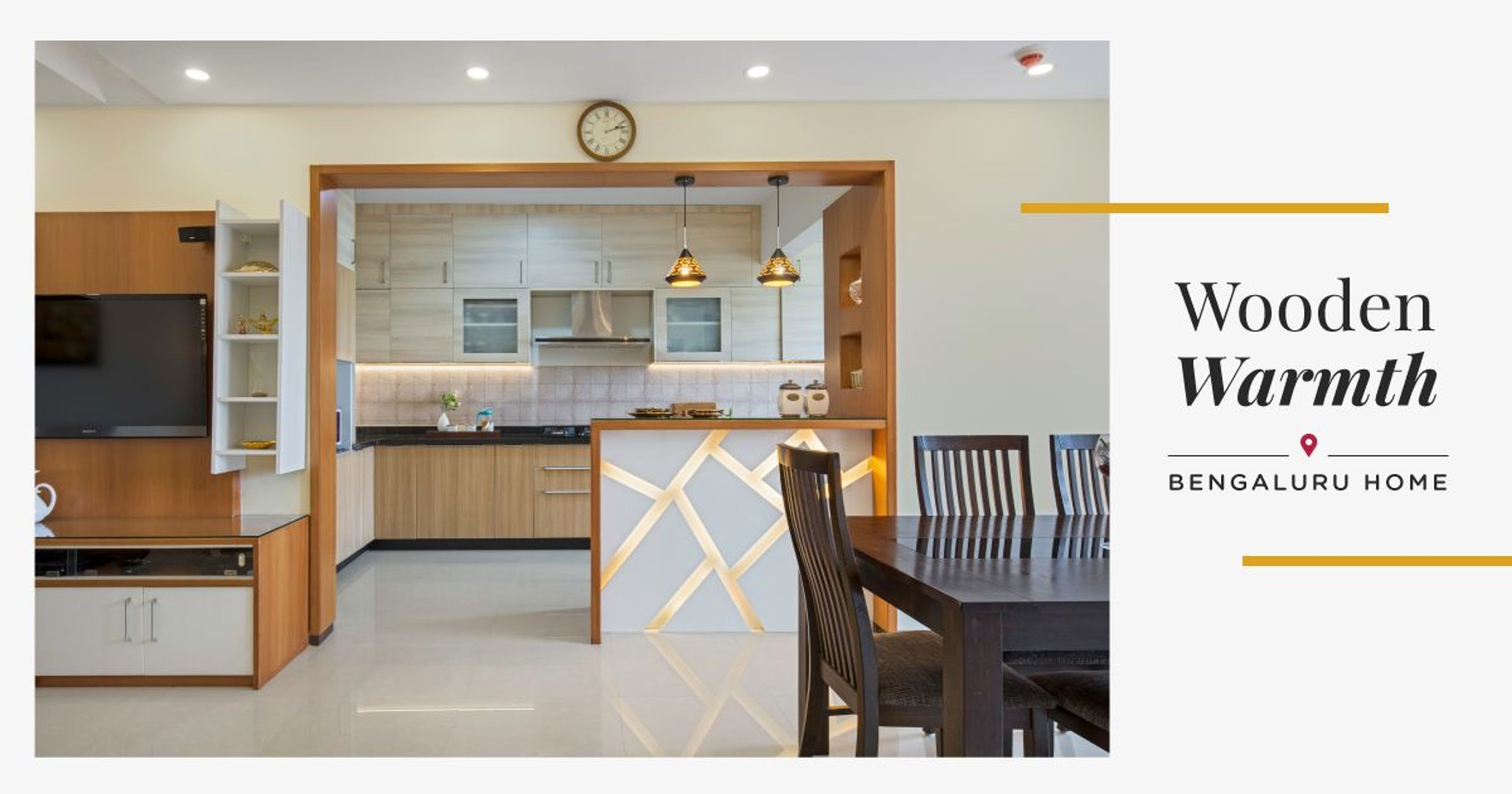 Clutter-free Interiors for Salarpuria Greenage Flat
