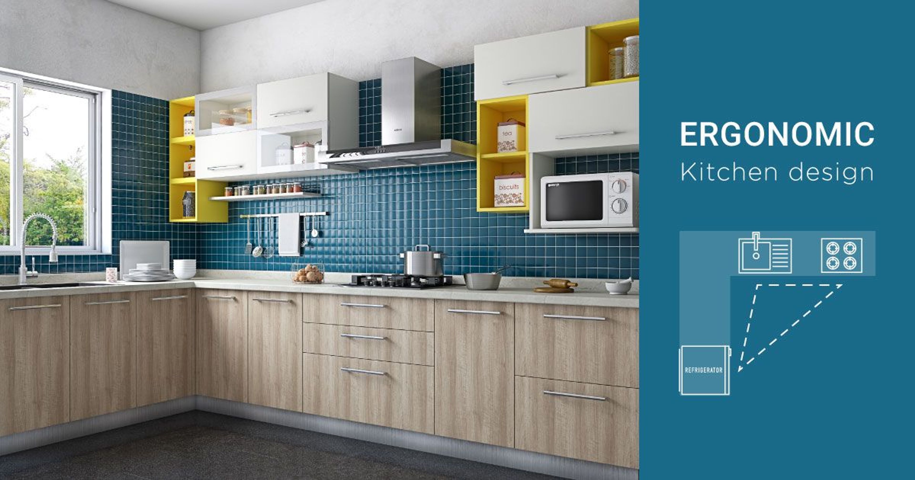 Bank on the Golden Triangle for Modular Kitchen Design