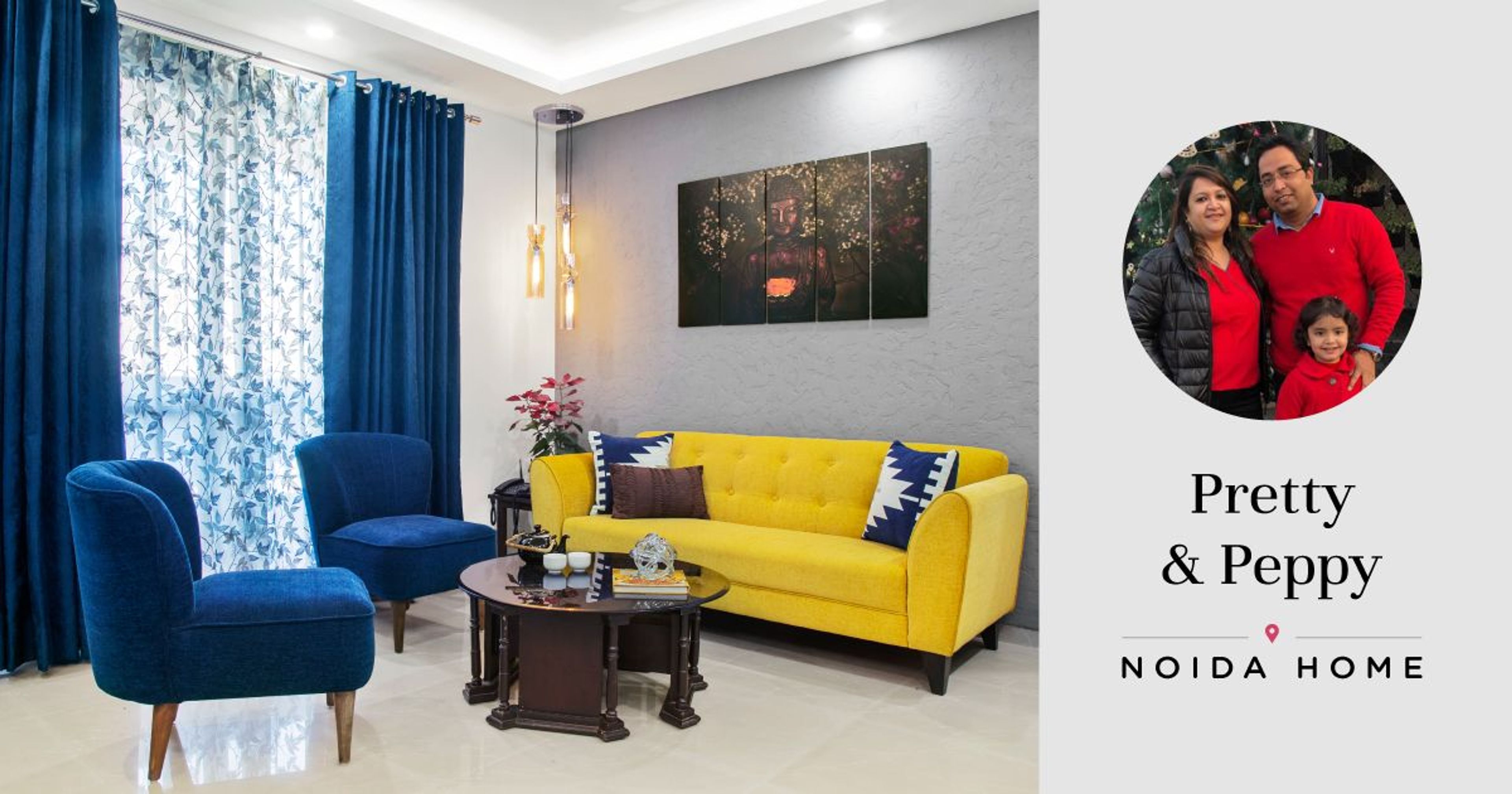 3BHK at Jaypee Kosmos Gets Zesty Interiors